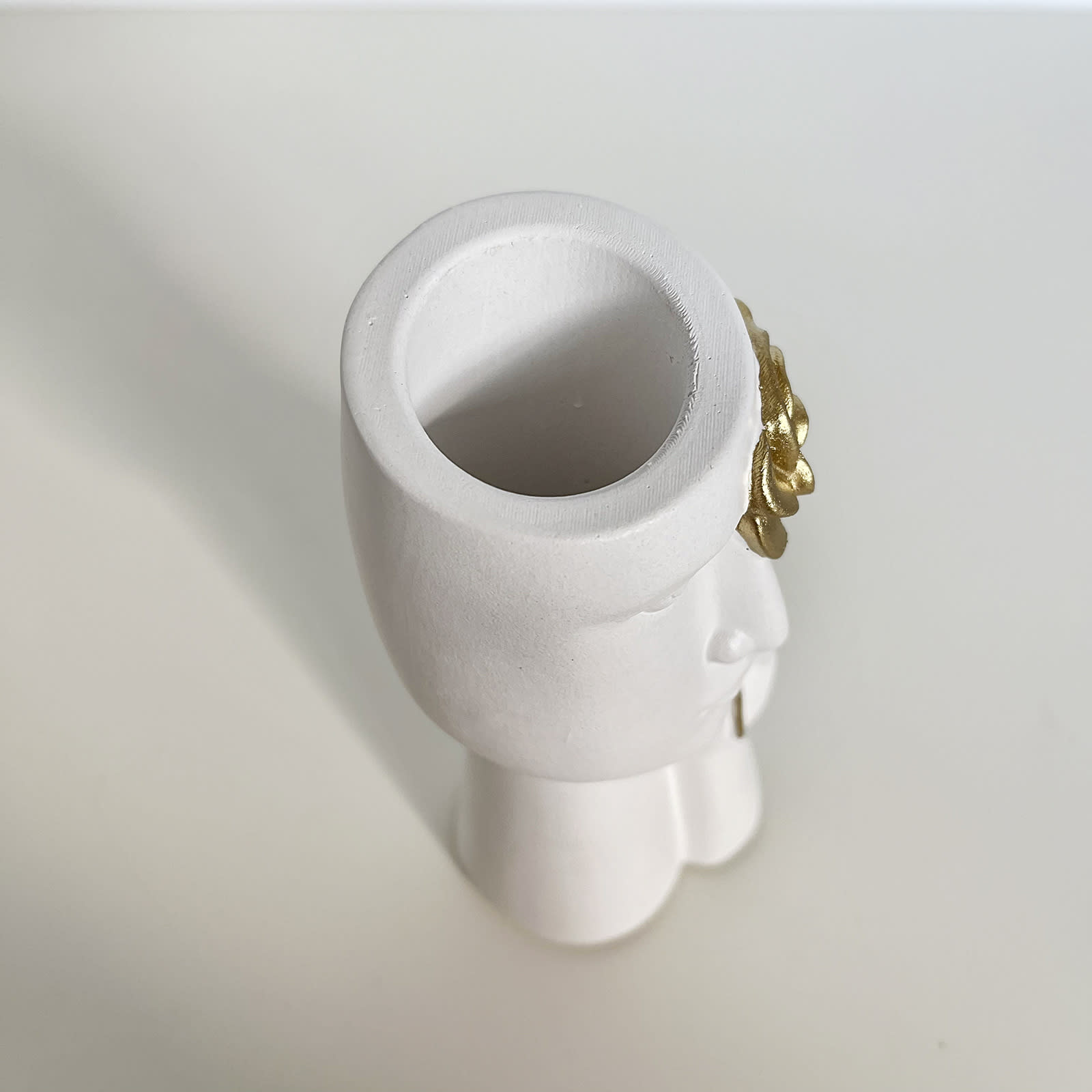 Ваза Дівчина із Золотою Трояндою | Гіпсовий Виріб від майстерні "Щаслива Качка" - Слайд 8