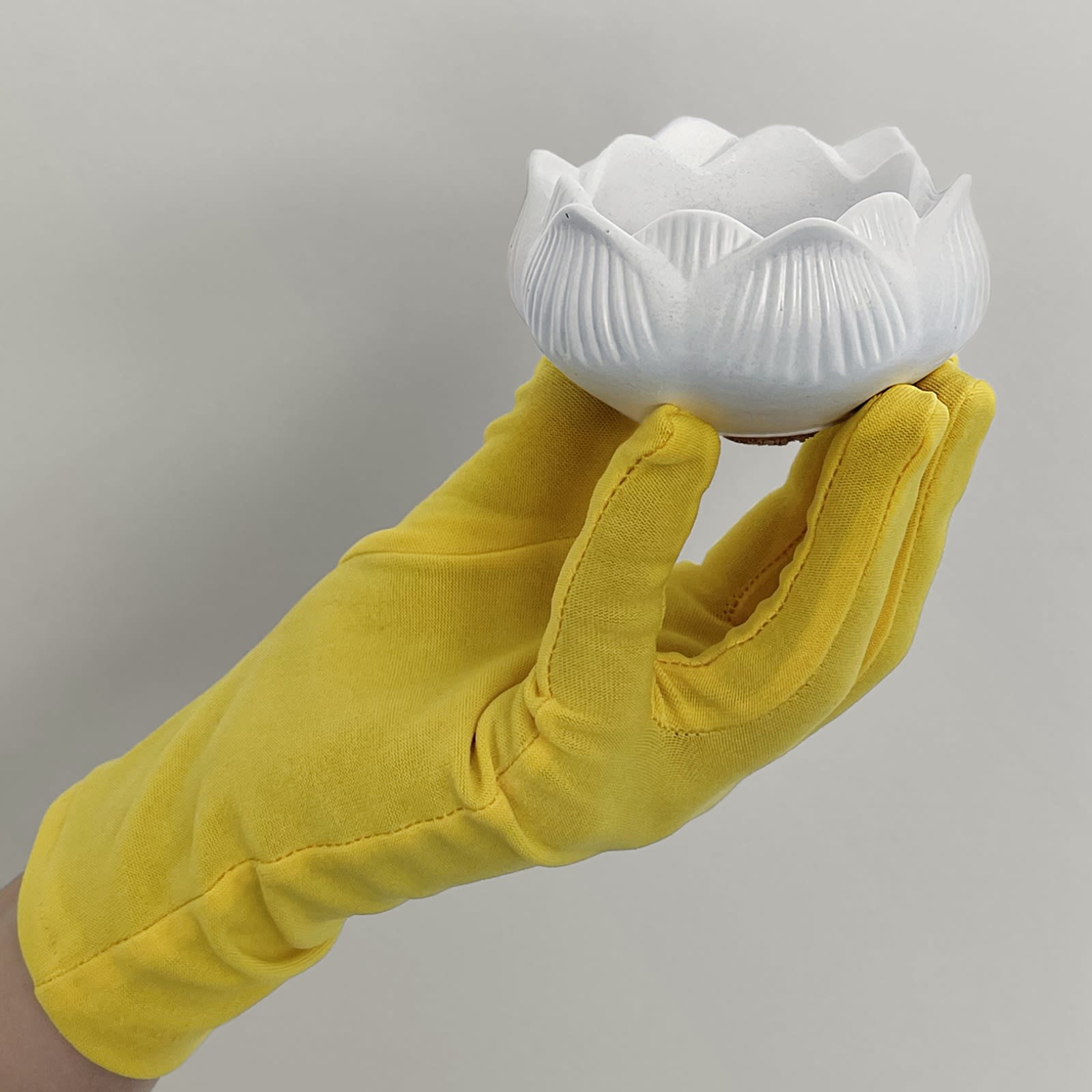 Кашпо Лотос | Гіпсовий Виріб від майстерні "Щаслива Качка" - Слайд 7