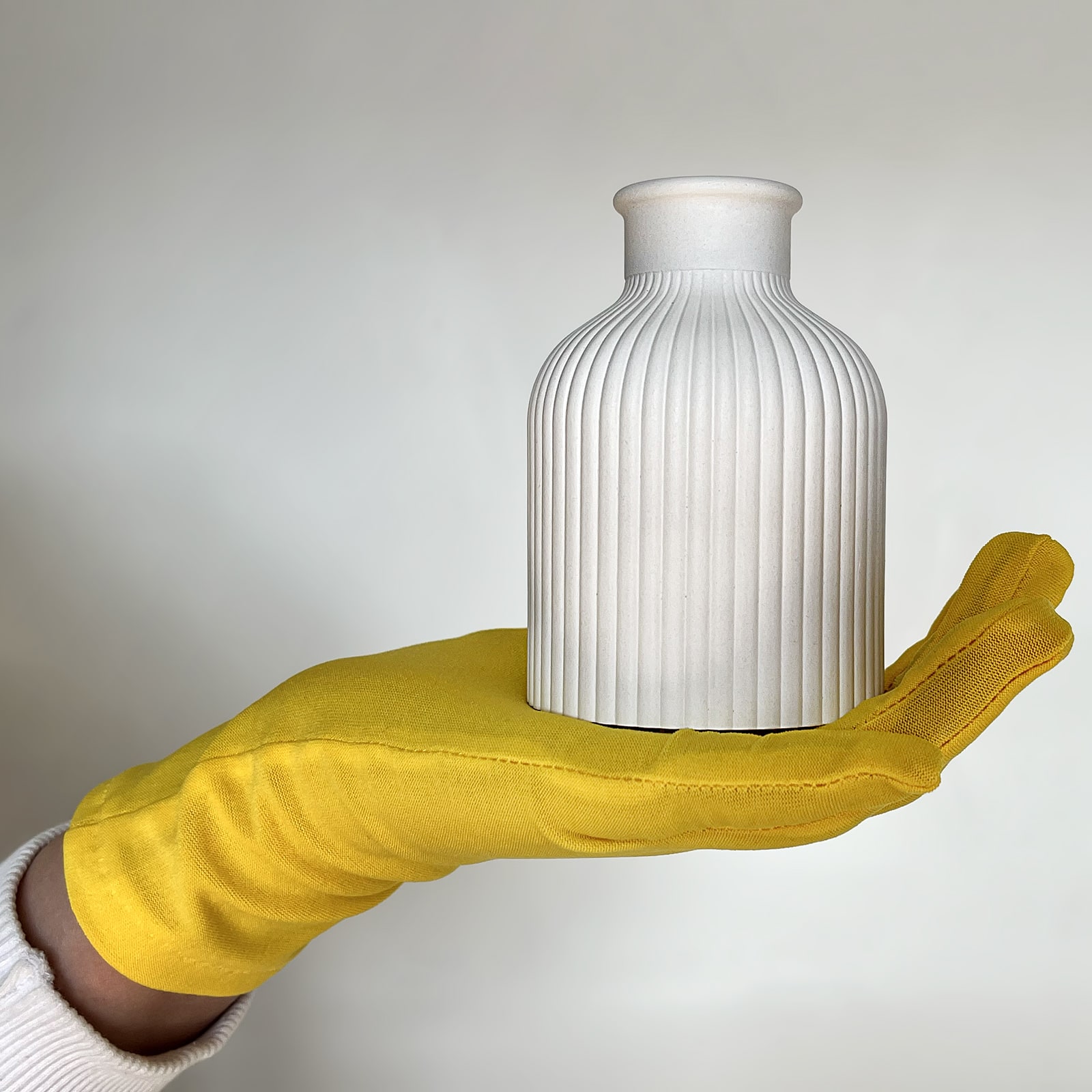 Ваза Ребриста | Гіпсовий Виріб від майстерні "Щаслива Качка" - Слайд 11