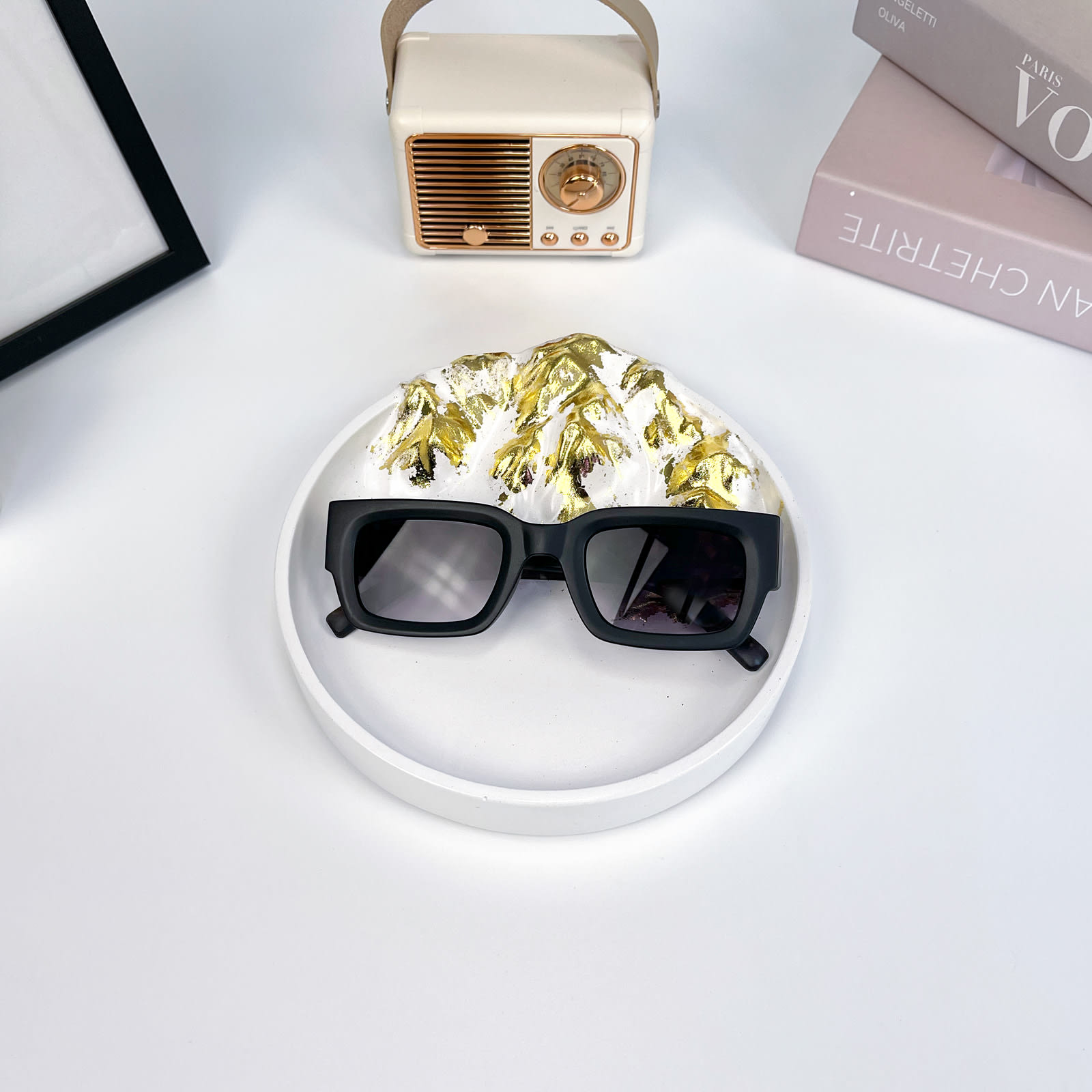 Таця Золоті Гори | Гіпсовий Виріб від майстерні "Щаслива Качка" - Слайд 9