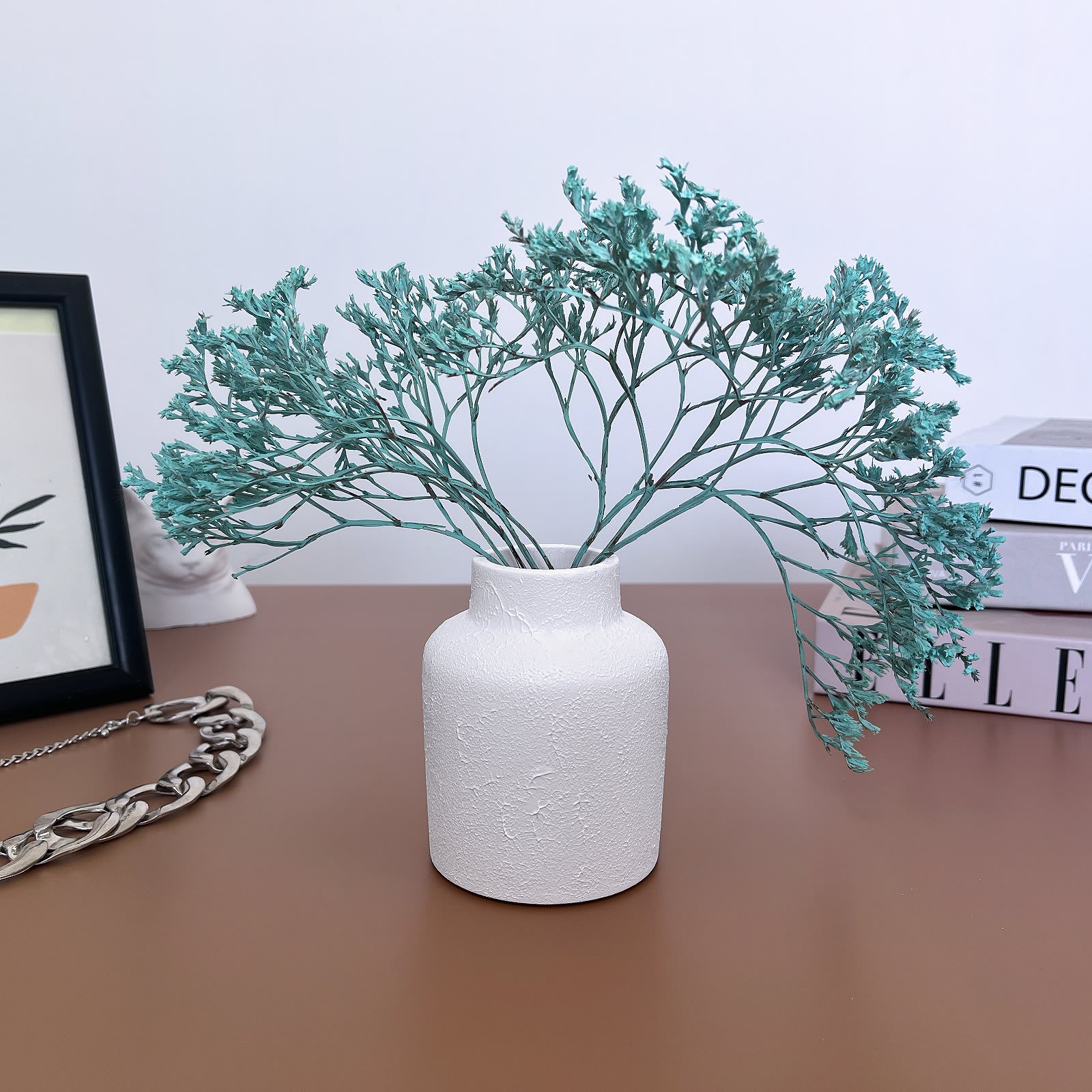 Ваза Scandi Фактурна | Гіпсовий Виріб від майстерні "Щаслива Качка" - Слайд 6