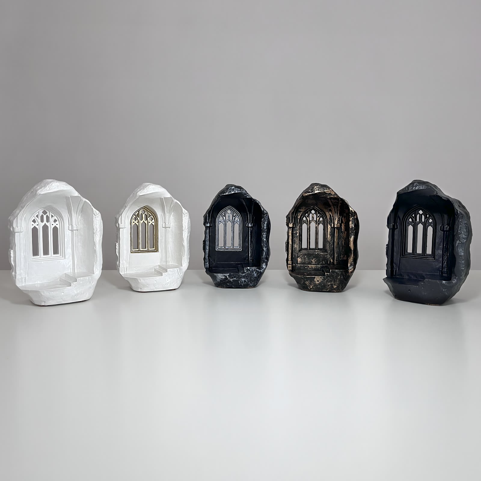 Підсвічник Чарівний Замок з Чайною Свічкою | Гіпсовий Виріб від майстерні "Щаслива Качка" - Слайд 3