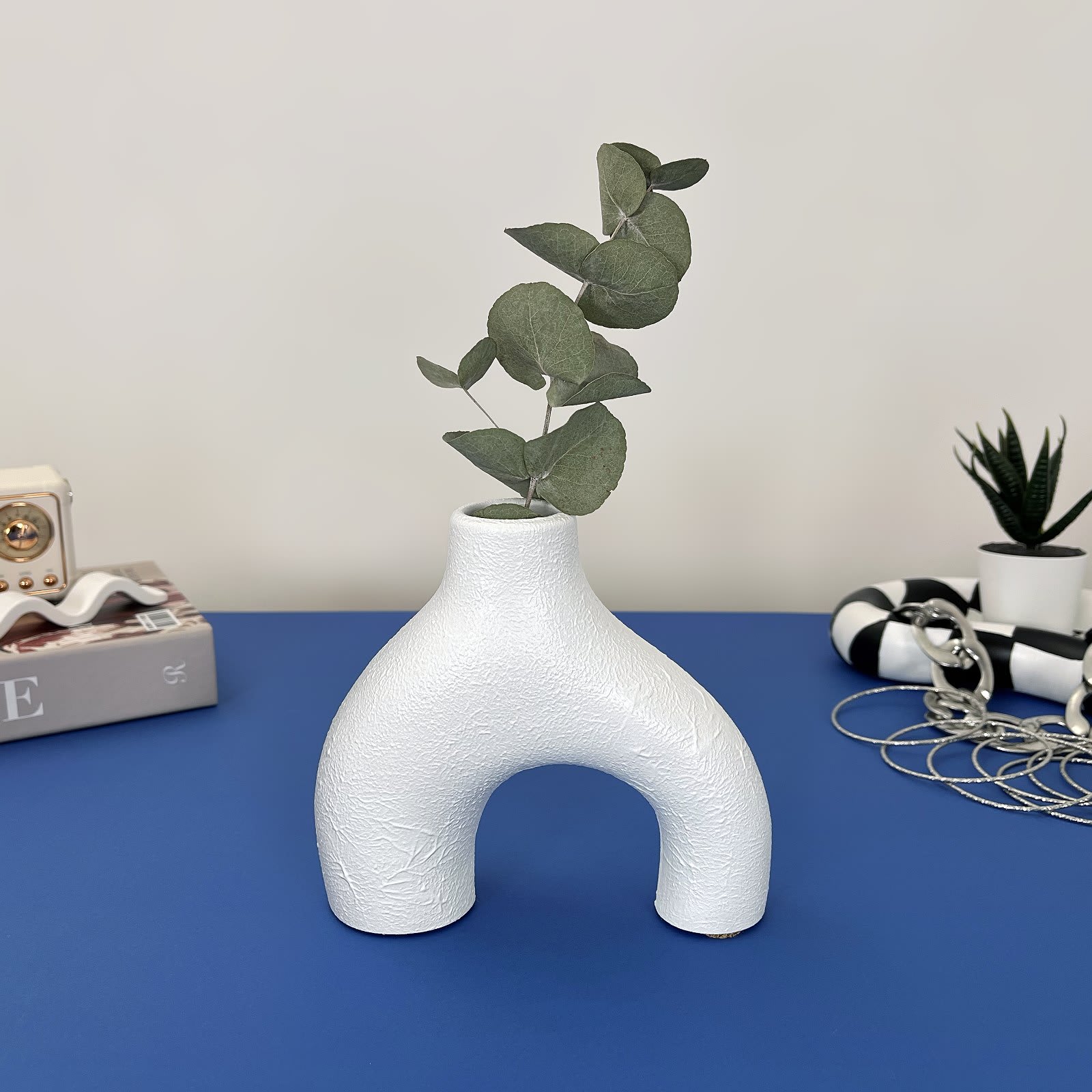 Ваза Арка Фактурна | Гіпсовий Виріб від майстерні "Щаслива Качка" - Слайд 5