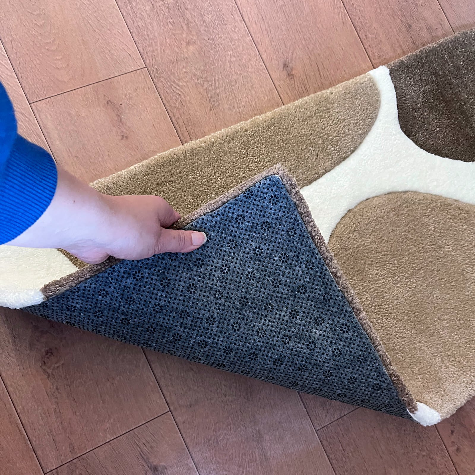 Килим Молочна Річка — абстрактна мапа / коров’яча шкура | Тафтинговий Килим від майстерні "Щаслива Качка" - Слайд 4