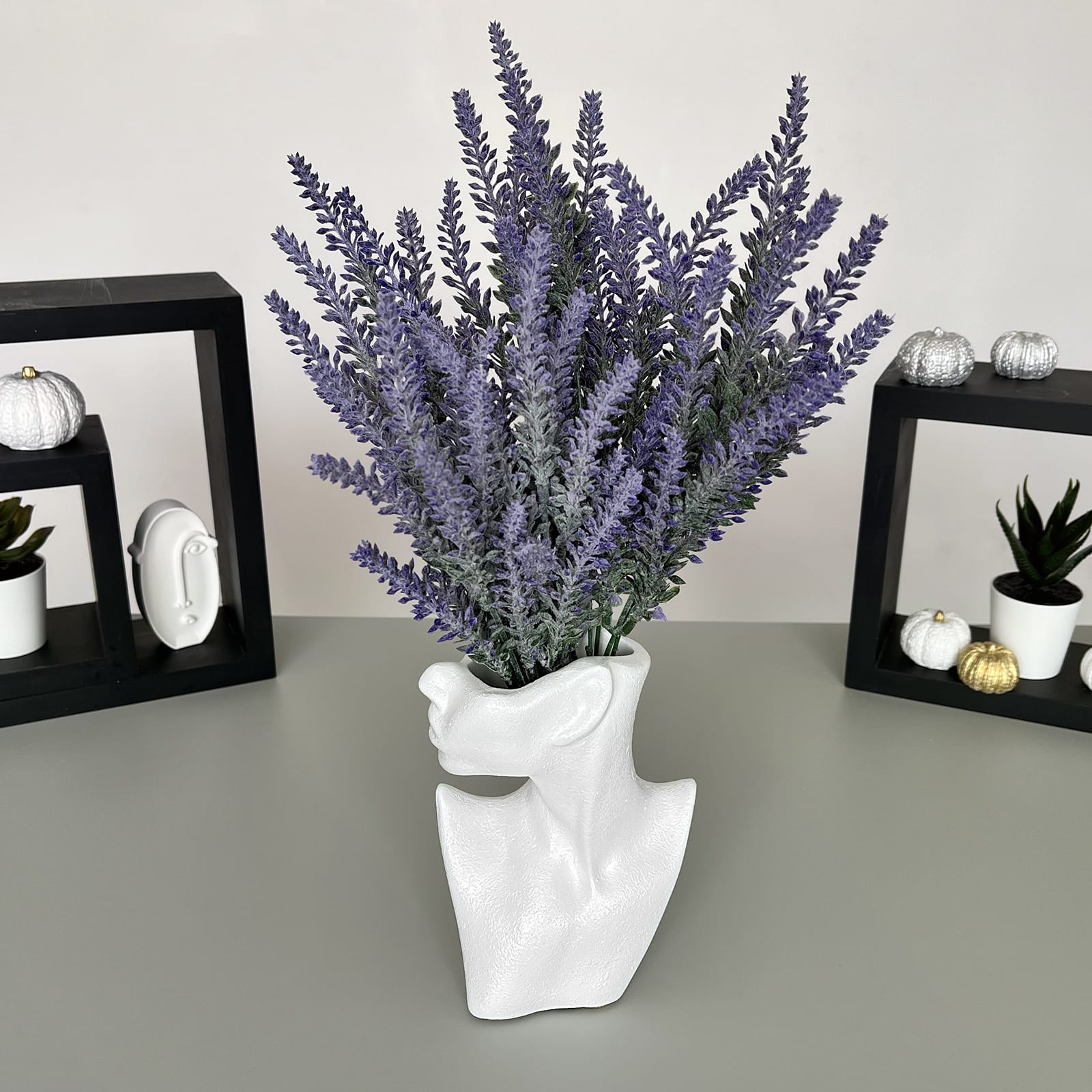 Ваза Жінка Ельфійка | Гіпсовий Виріб від майстерні "Щаслива Качка" - Слайд 7