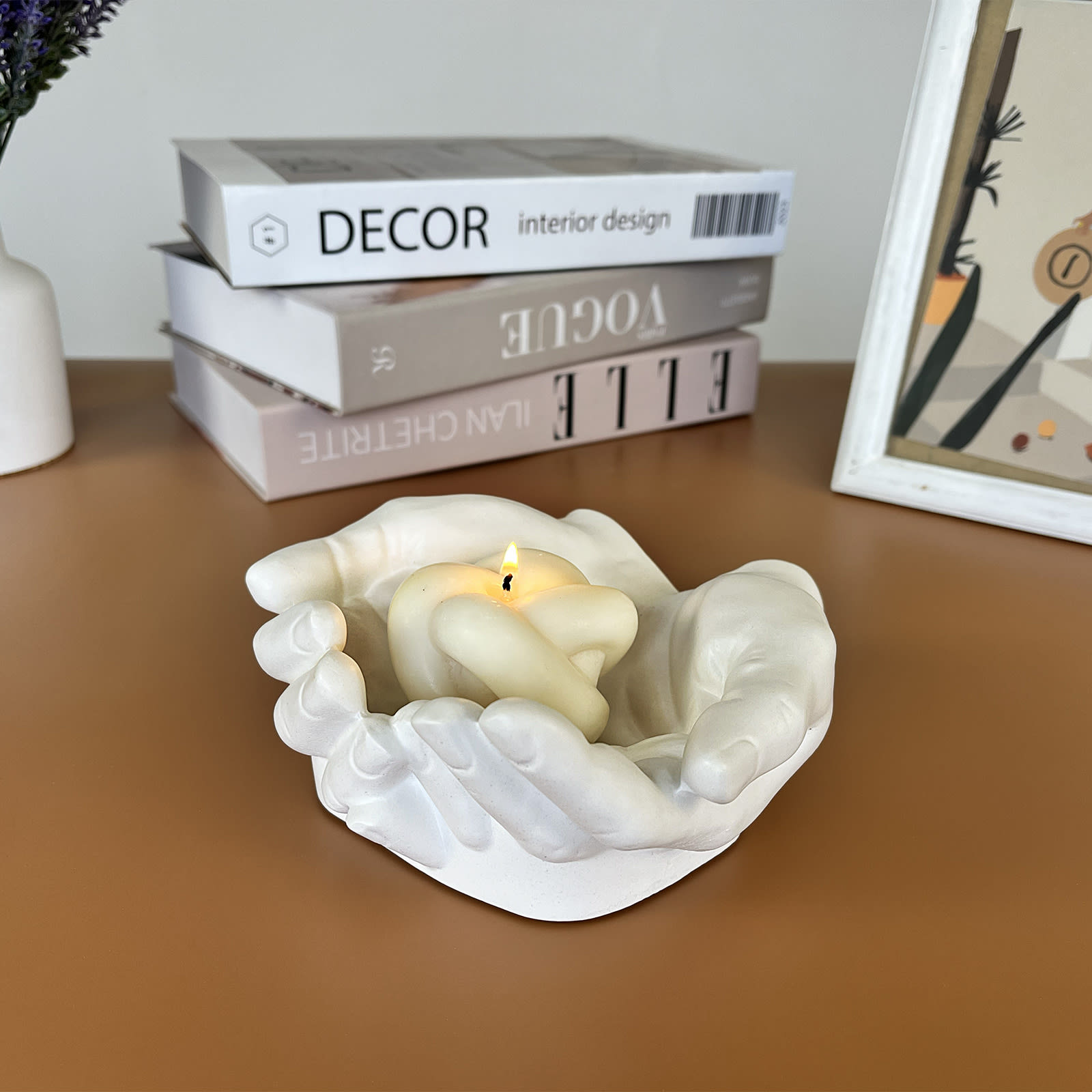 Кашпо Долоні | Гіпсовий Виріб від майстерні "Щаслива Качка" - Слайд 5