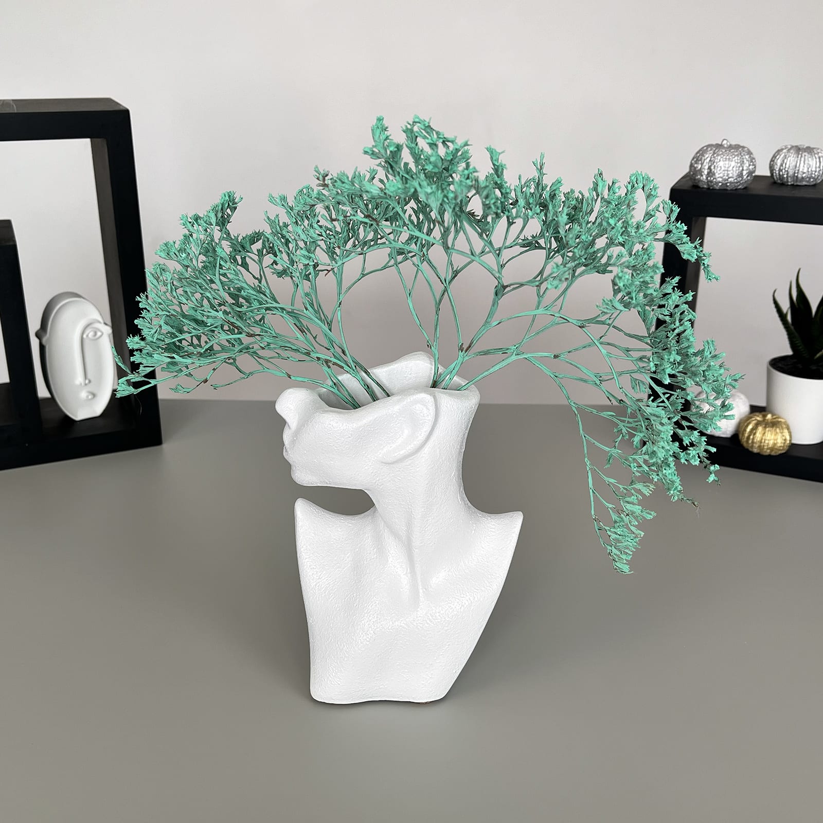 Ваза Жінка Ельфійка | Гіпсовий Виріб від майстерні "Щаслива Качка" - Слайд 5