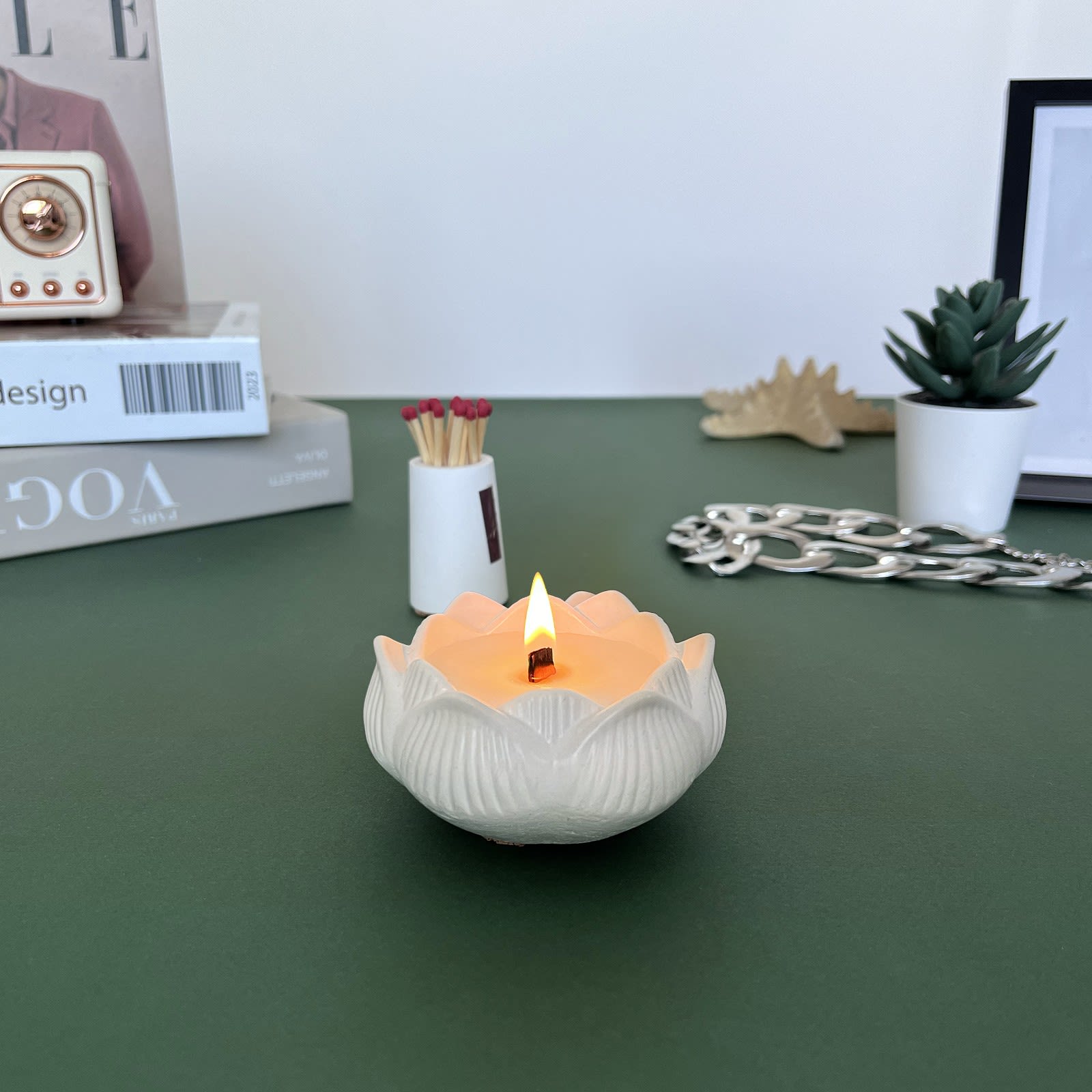 Кашпо Лотос | Гіпсовий Виріб від майстерні "Щаслива Качка" - Слайд 3