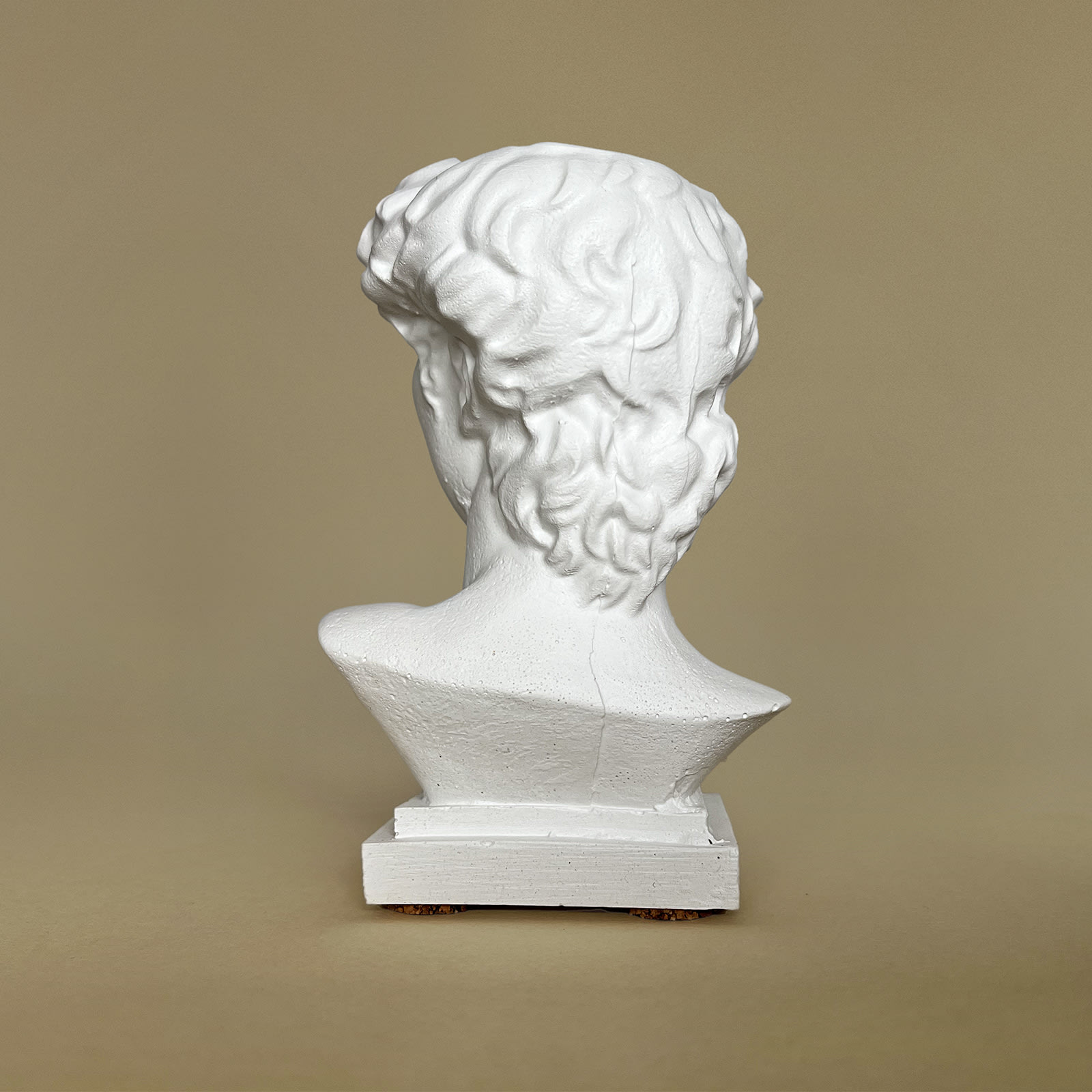Кашпо Бюст Давида | Гіпсовий Виріб від майстерні "Щаслива Качка" - Слайд 4