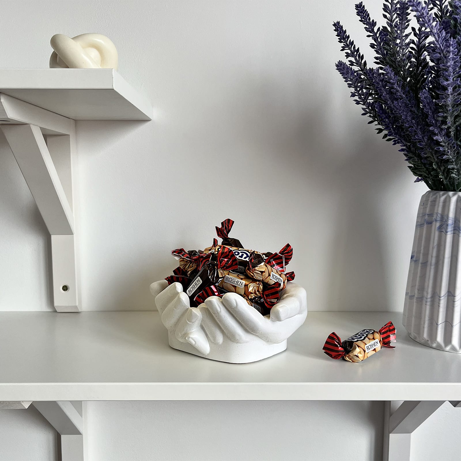 Кашпо Долоні | Гіпсовий Виріб від майстерні "Щаслива Качка" - Слайд 11