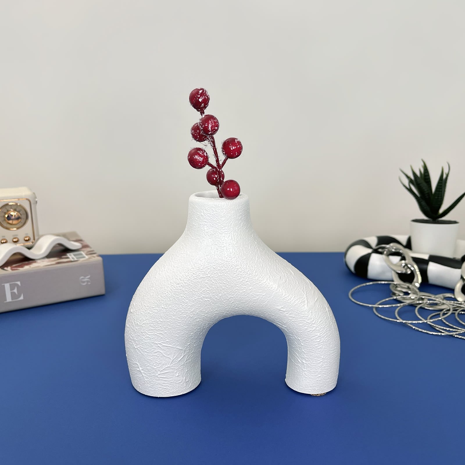 Ваза Арка Фактурна | Гіпсовий Виріб від майстерні "Щаслива Качка" - Слайд 6