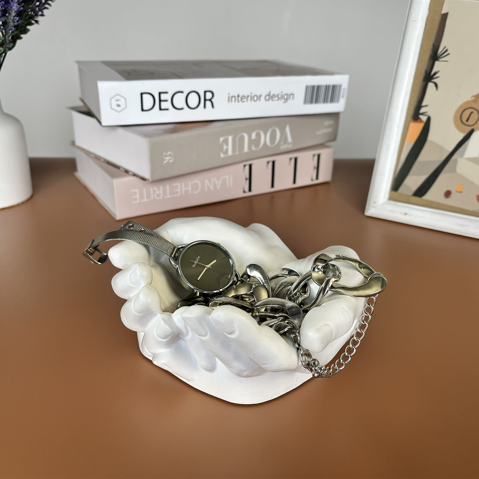 Кашпо Долоні | Гіпсовий Виріб від майстерні "Щаслива Качка" - Слайд 6