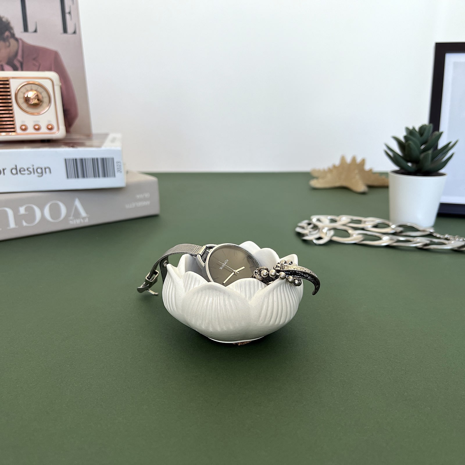 Кашпо Лотос | Гіпсовий Виріб від майстерні "Щаслива Качка" - Слайд 5