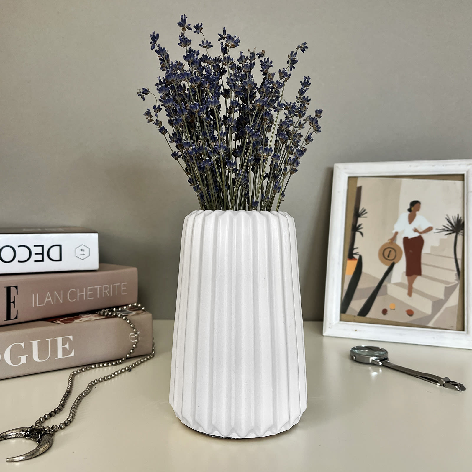 Ваза Айворі | Гіпсовий Виріб від майстерні "Щаслива Качка" - Слайд 2