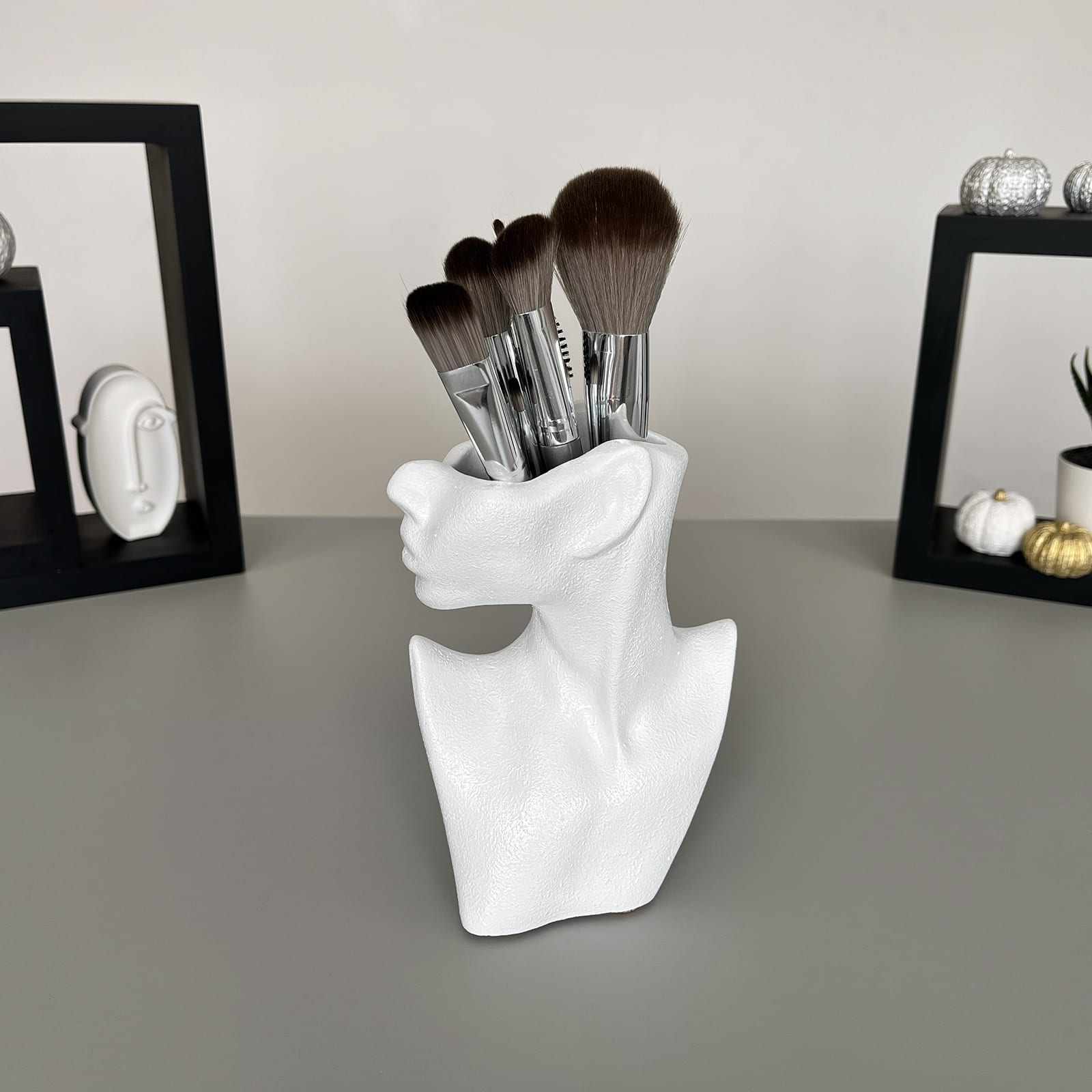 Ваза Жінка Ельфійка | Гіпсовий Виріб від майстерні "Щаслива Качка" - Слайд 6