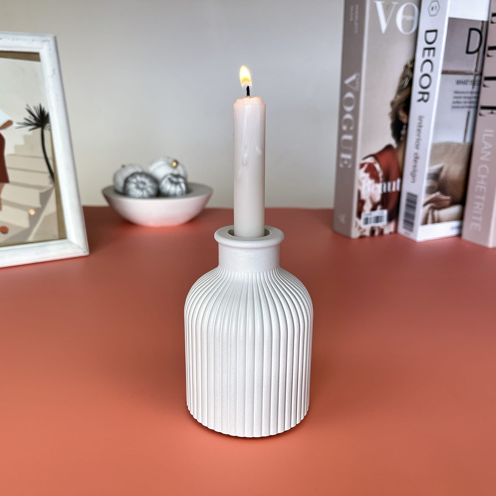 Ваза Ребриста | Гіпсовий Виріб від майстерні "Щаслива Качка" - Слайд 10