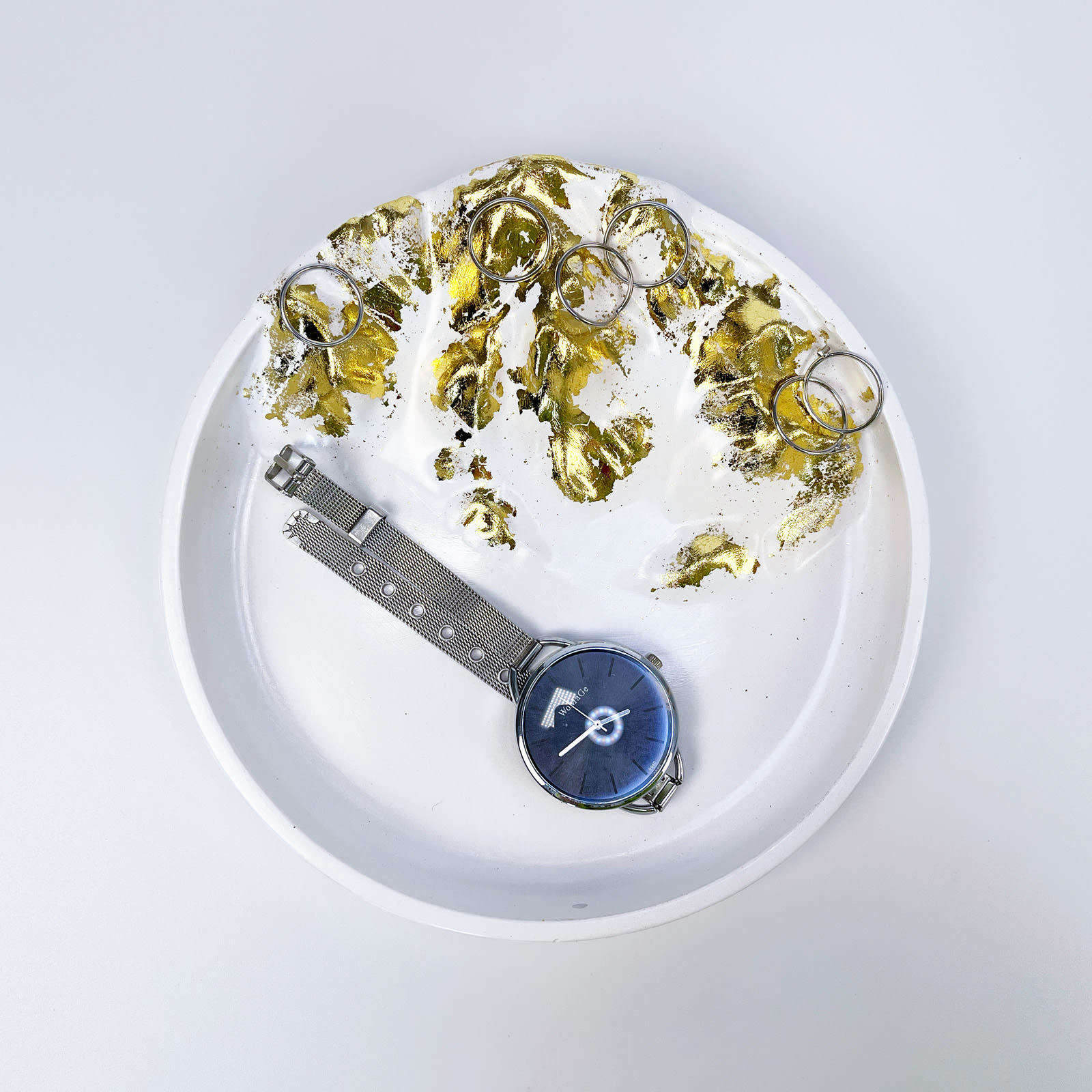 Таця Золоті Гори | Гіпсовий Виріб від майстерні "Щаслива Качка" - Слайд 3