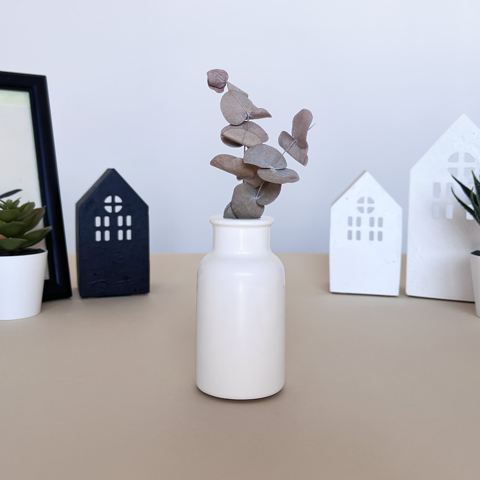 Ваза Флакена Мала | Гіпсовий Виріб від майстерні "Щаслива Качка" - Слайд 3