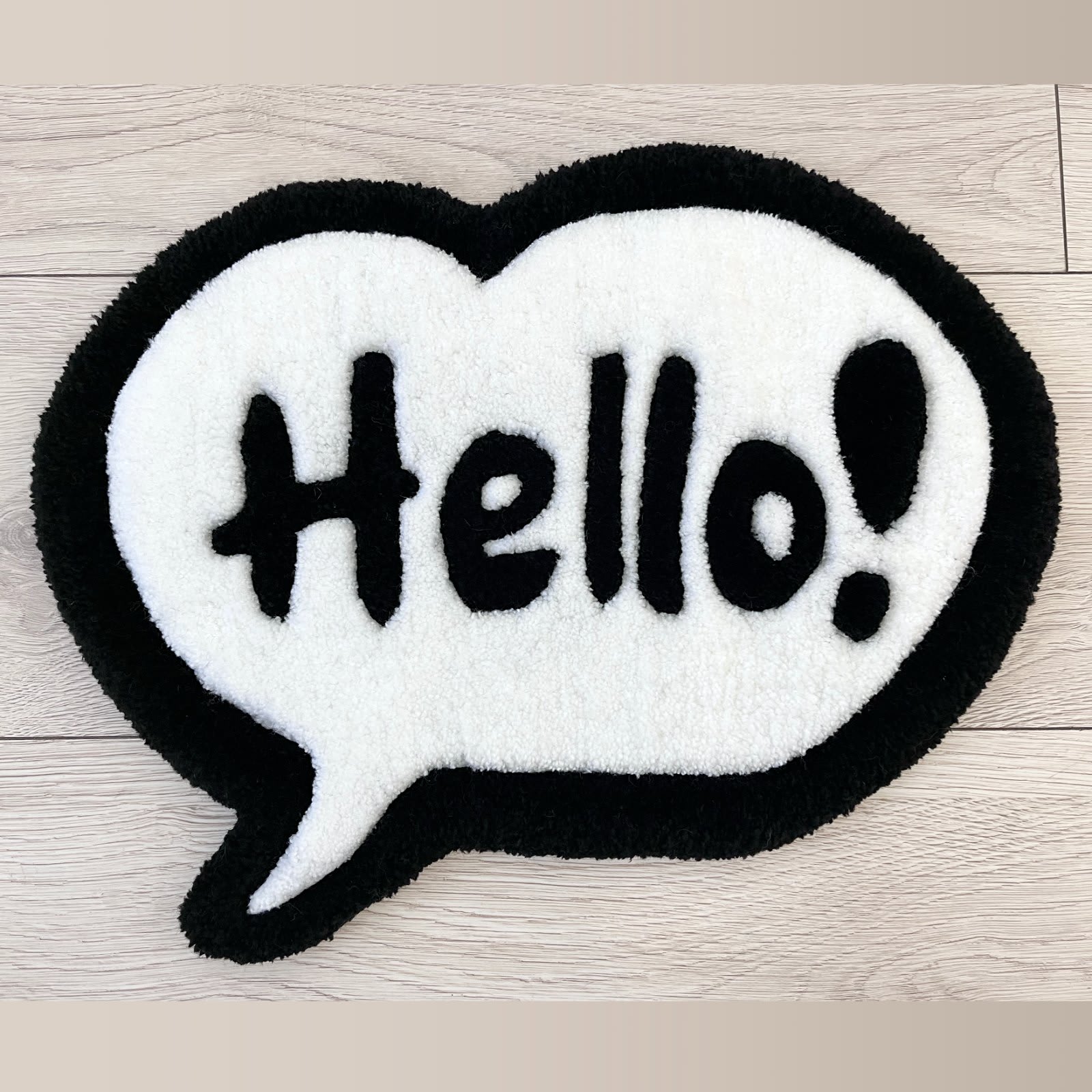 Килим Веселе Авокадо та бульбашка "Hello!" (набір з 2 килимів) | Тафтинговий Килим від майстерні "Щаслива Качка" - Слайд 6