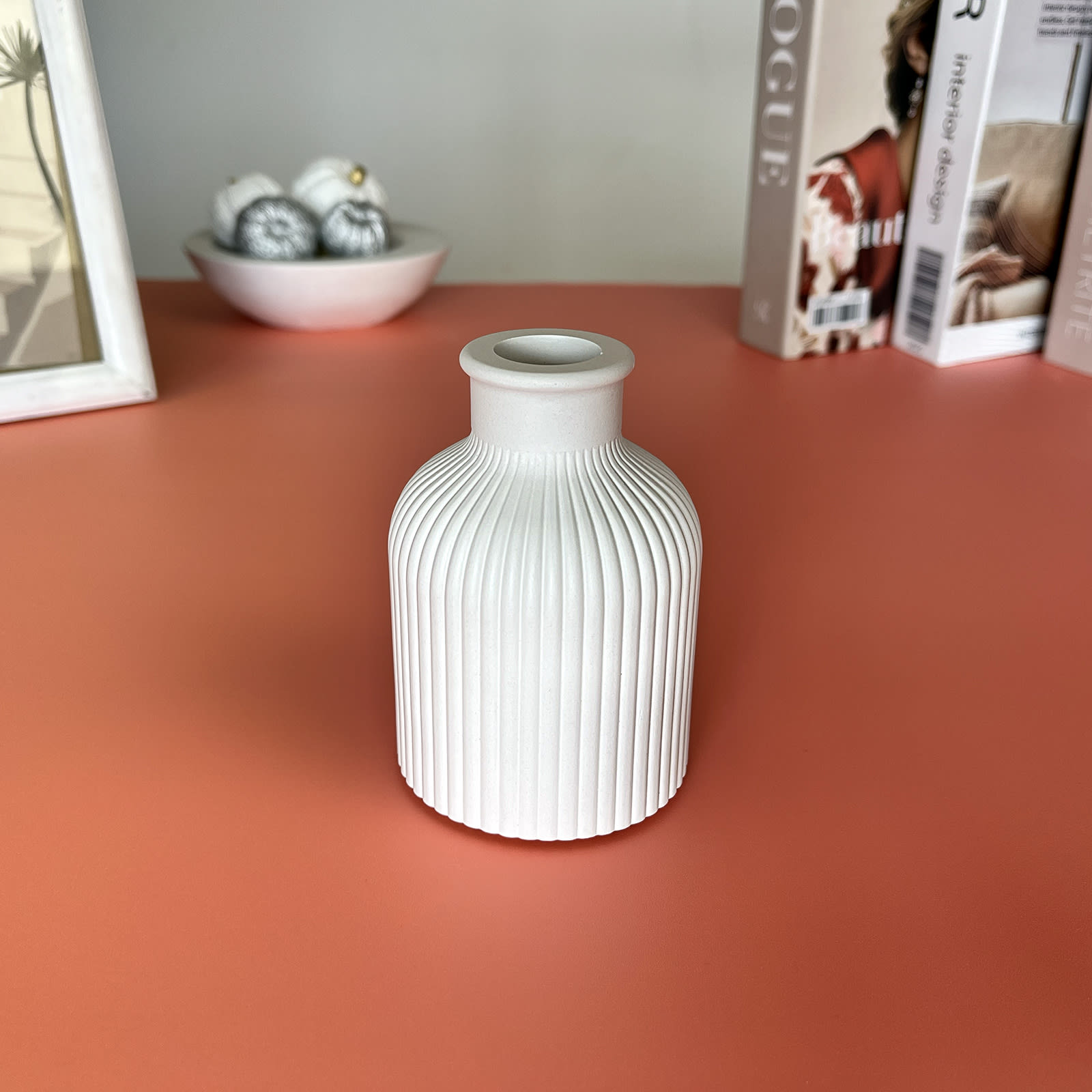 Ваза Ребриста | Гіпсовий Виріб від майстерні "Щаслива Качка" - Слайд 3