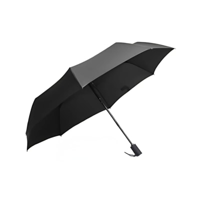 Black 21inch auto open-close 3 fold umbrella.