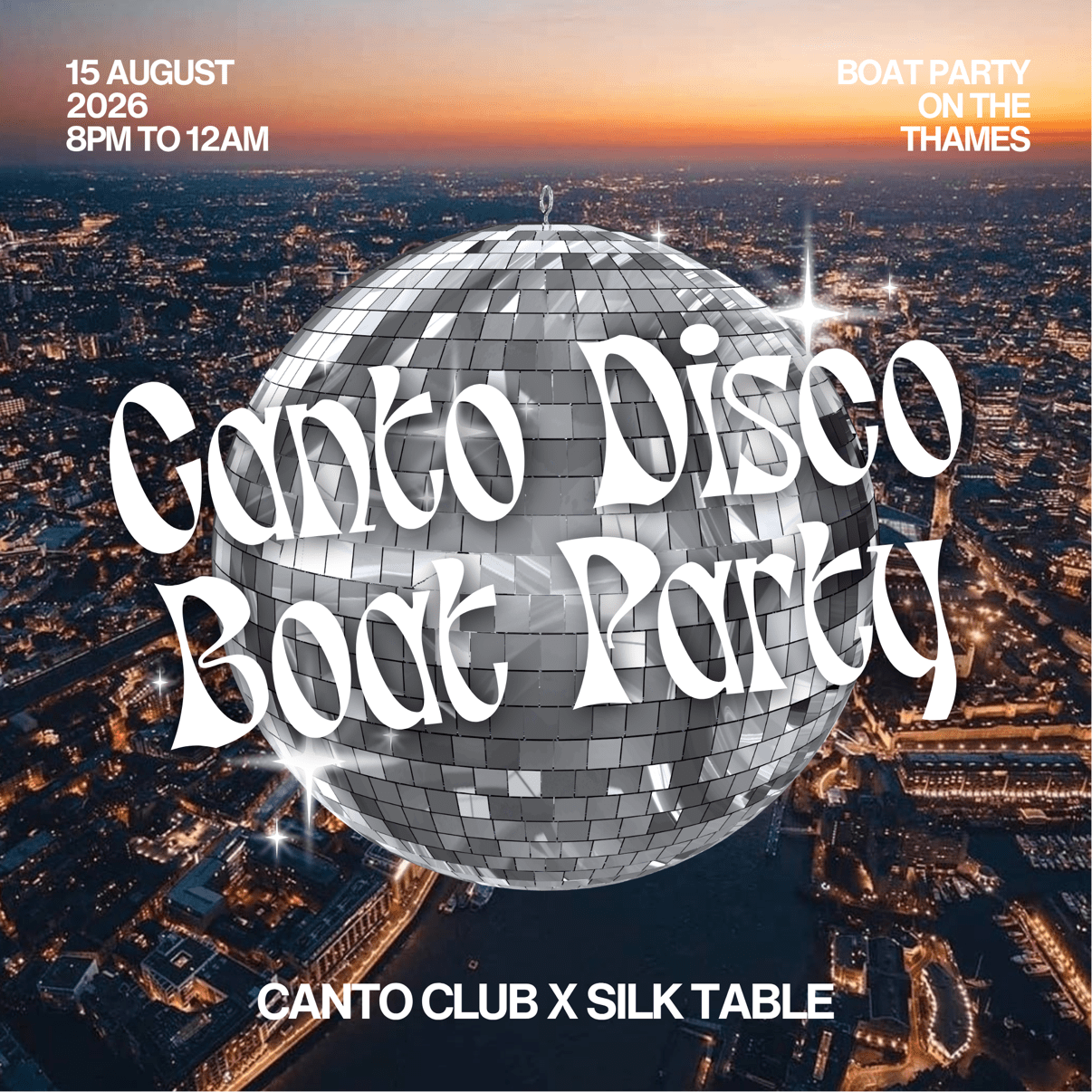 CANTO DISCO BOAT PARTY