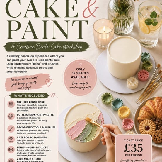 Cake and paint