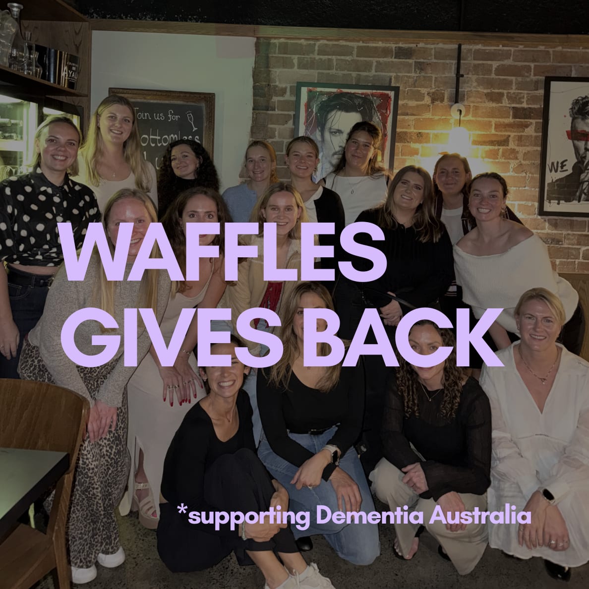 Waffles Gives Back Dinner for Dementia Aus