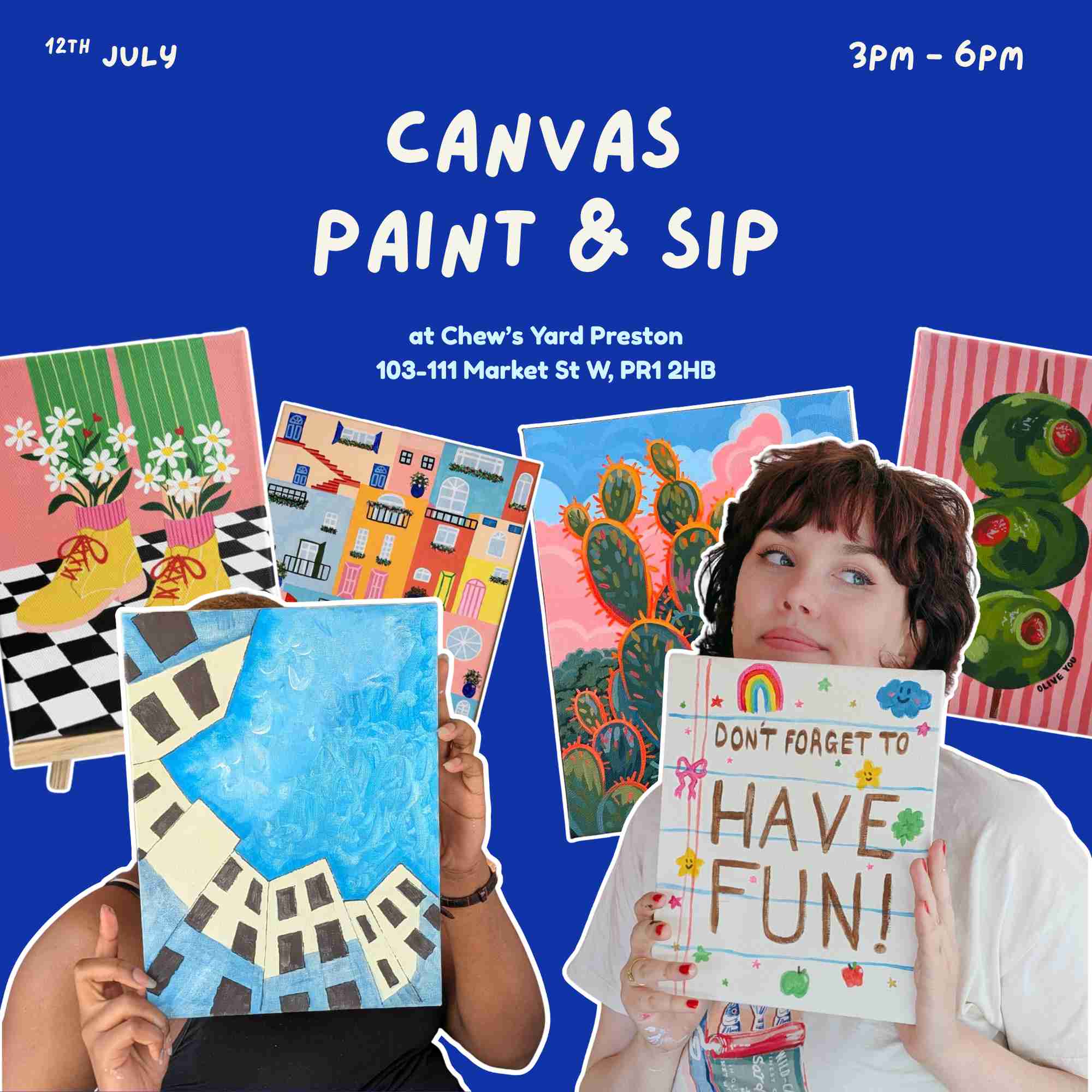 Canvas Paint & Sip at Chew's Yard event image