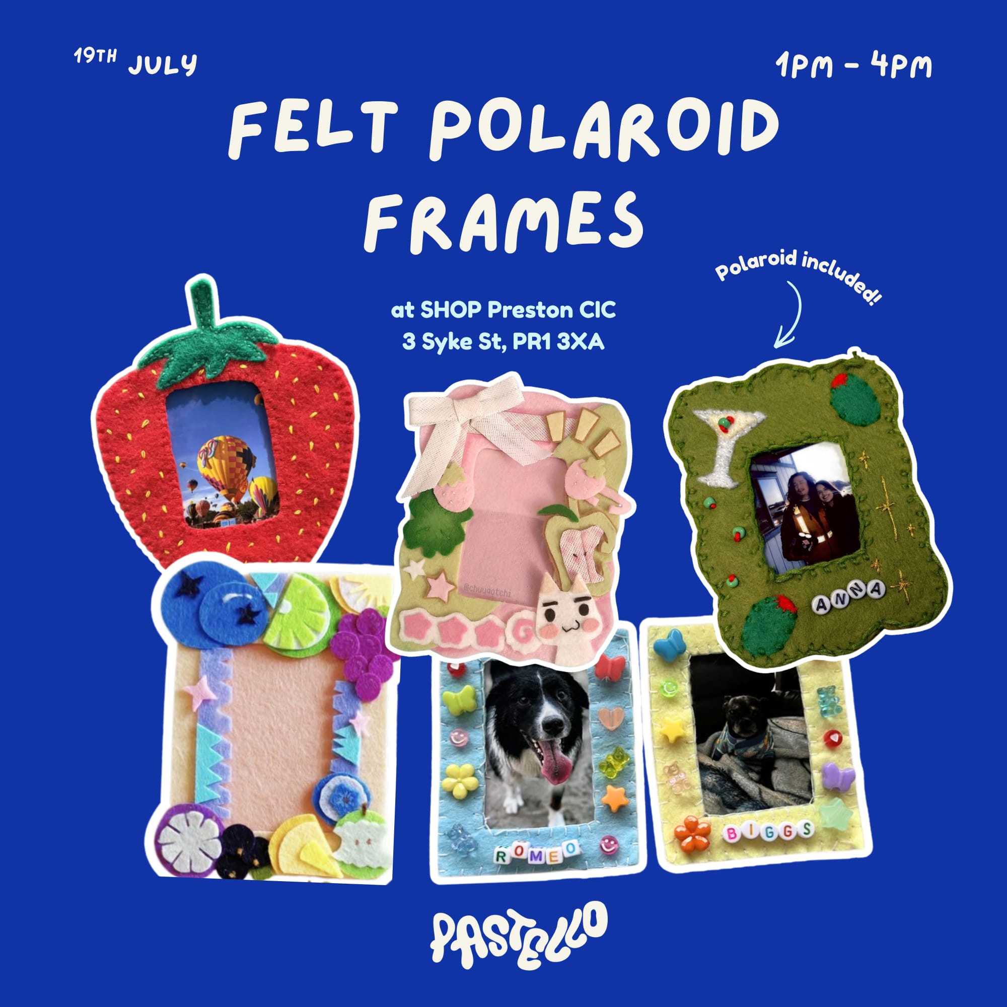 Felt Polaroid Frame Workshop at SHOP Preston event image