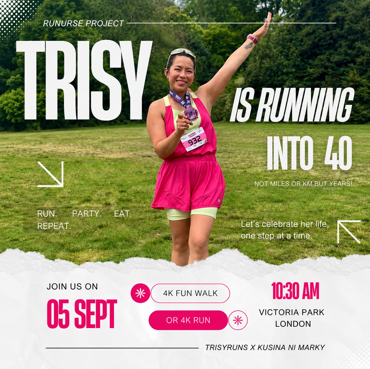TRISY IS RUNNING INTO 40
