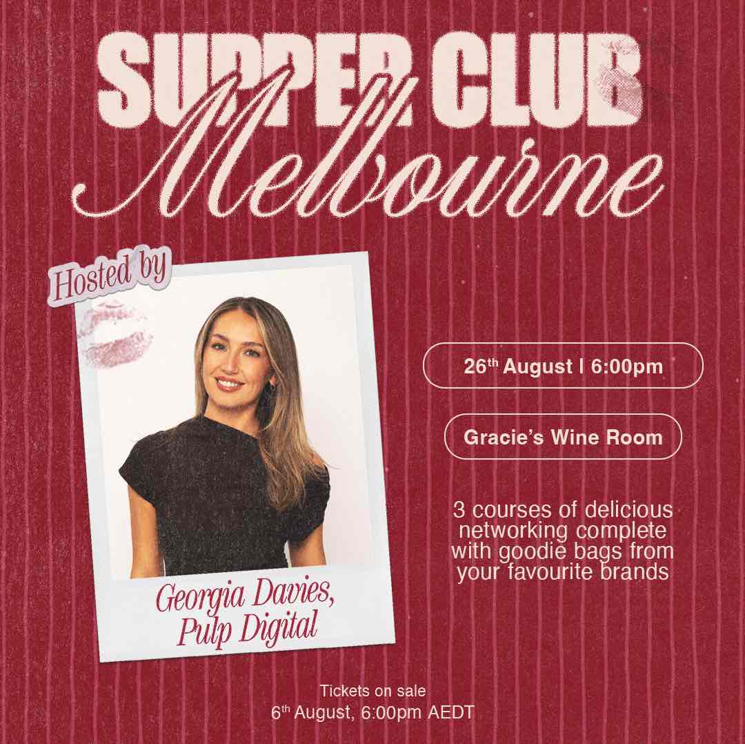 Hot Girl Marketing Supper Club: MELBOURNE!