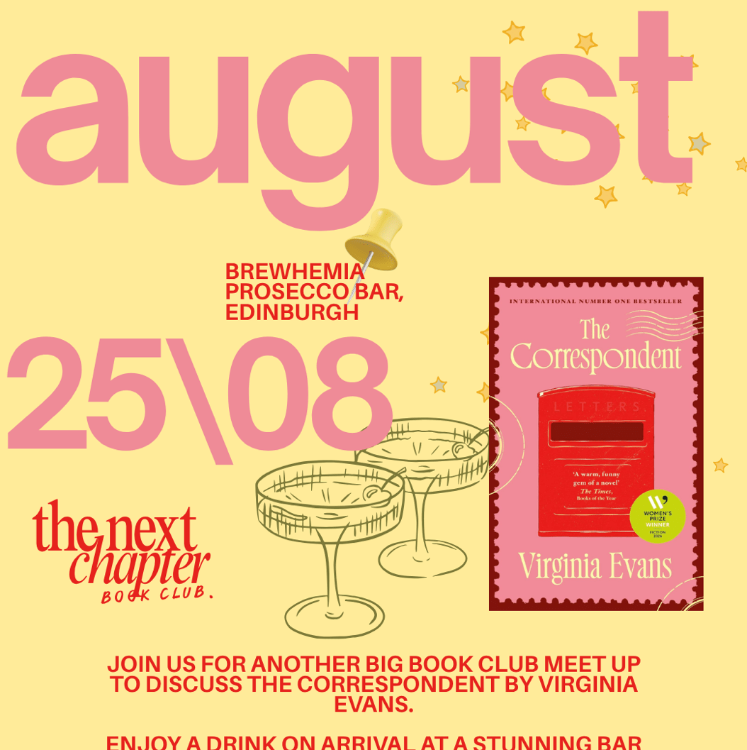 AUGUST BOOK CLUB: The Correspondent 
