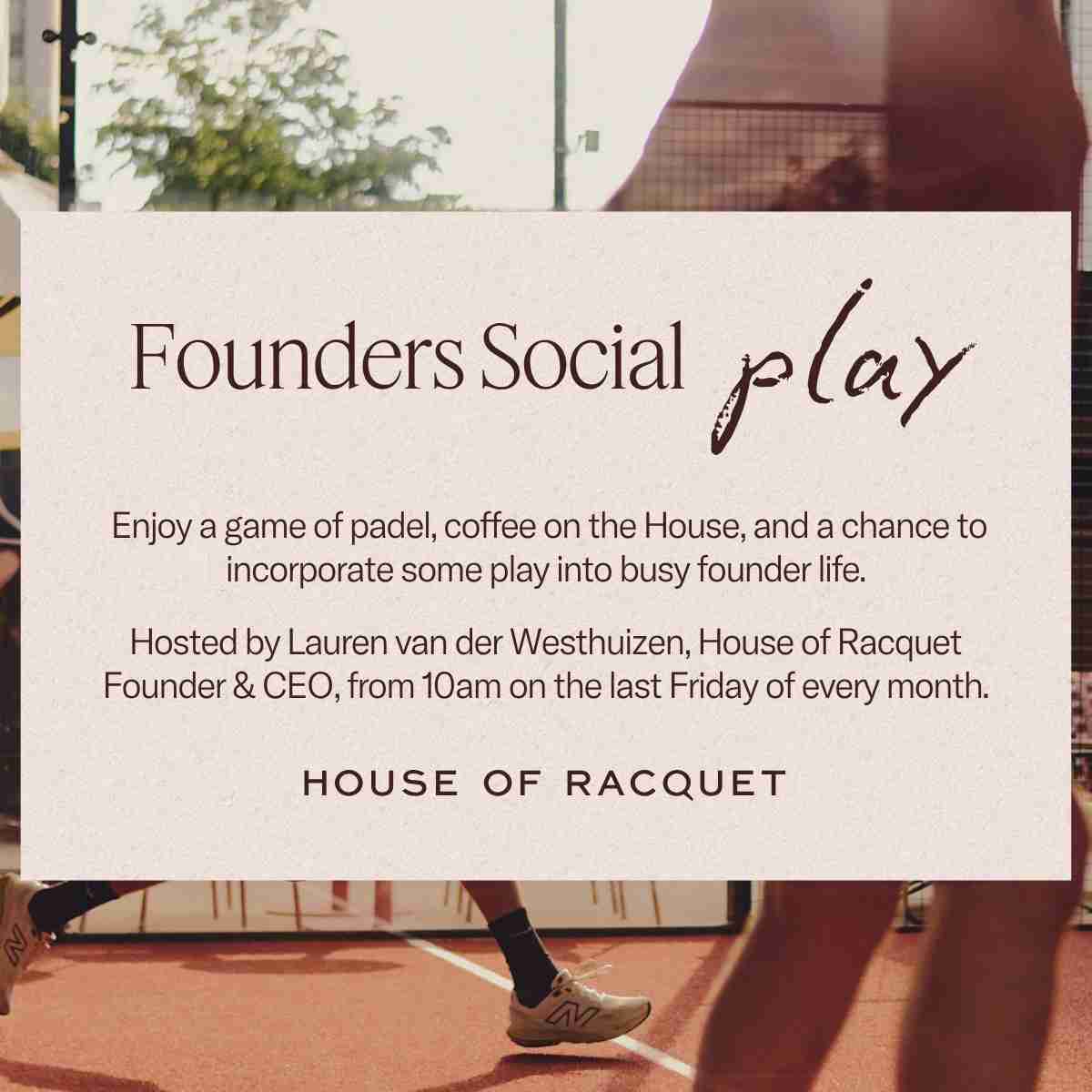 Founder's Play - Female Founders' Padel