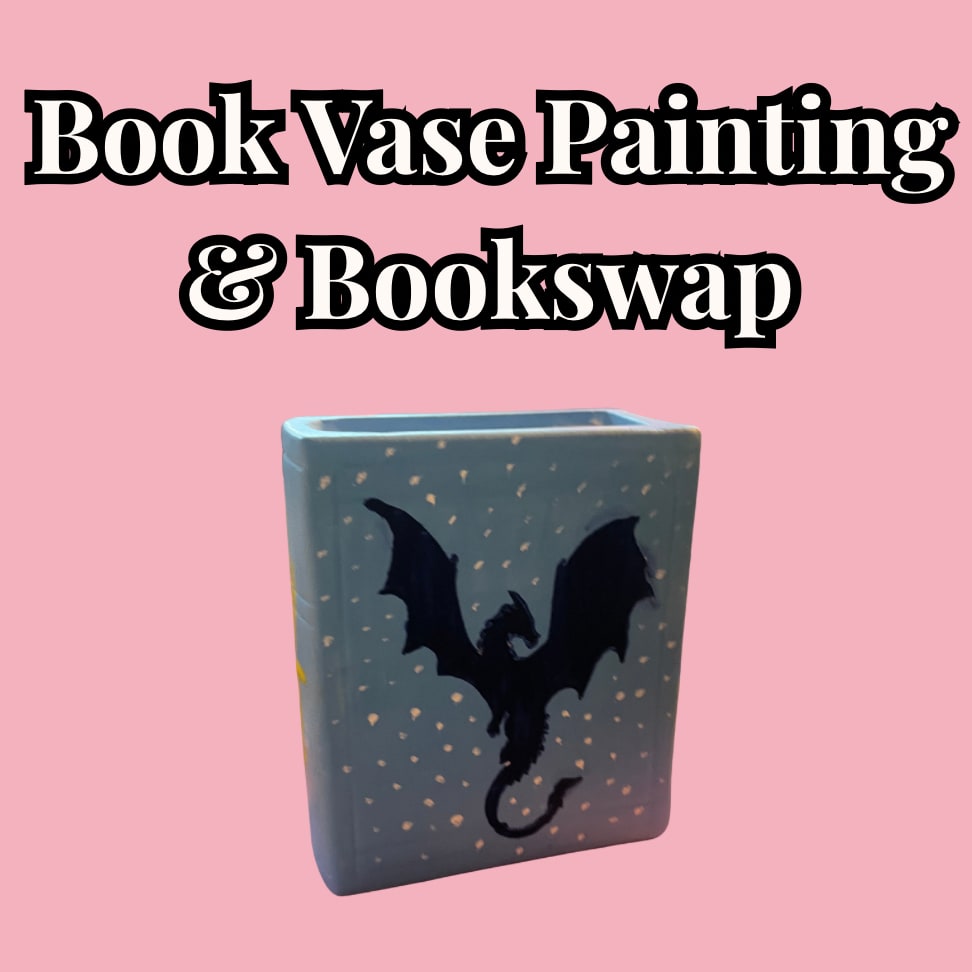 Book Vase Painting & Book Swap