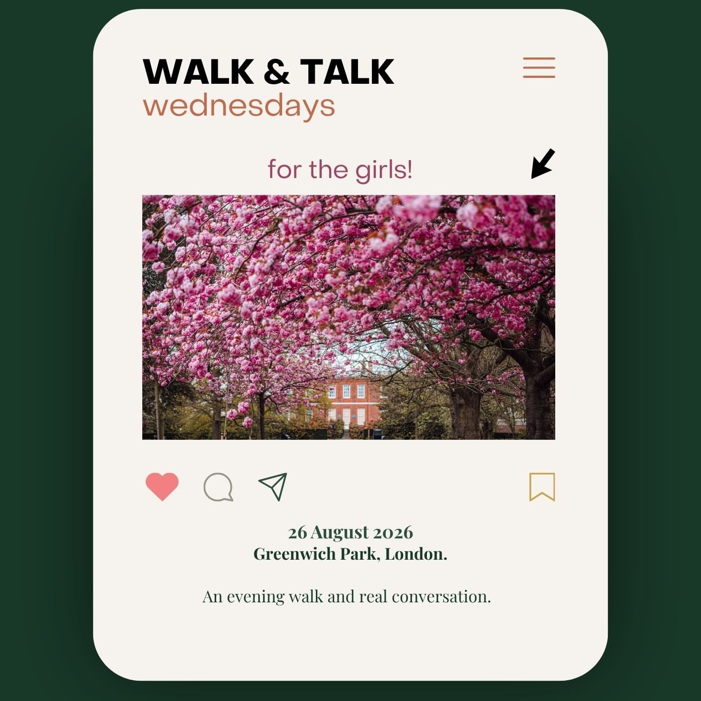 Walk & Talk Wednesdays: For the Girls event image
