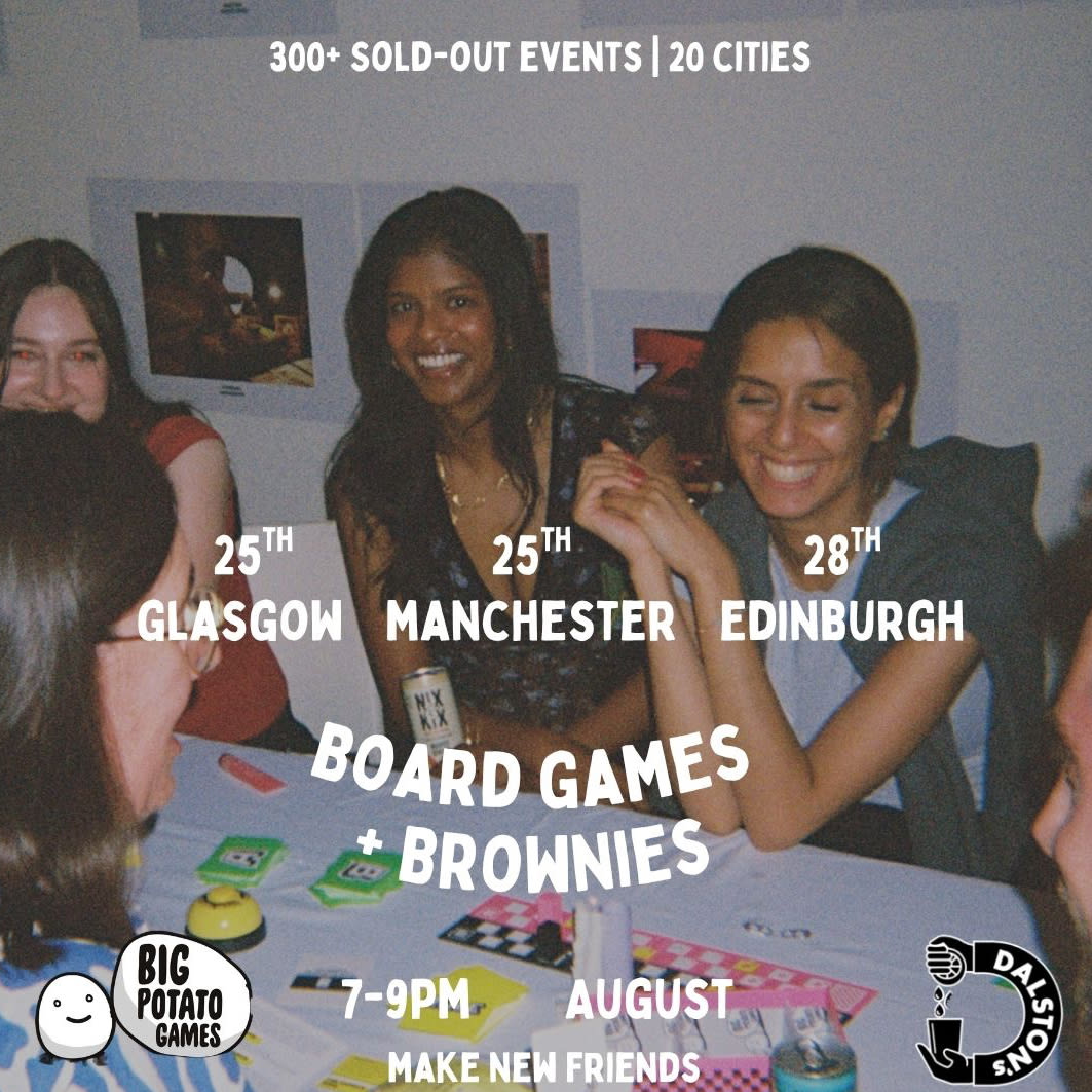 Board Games, Brownies + New Friends