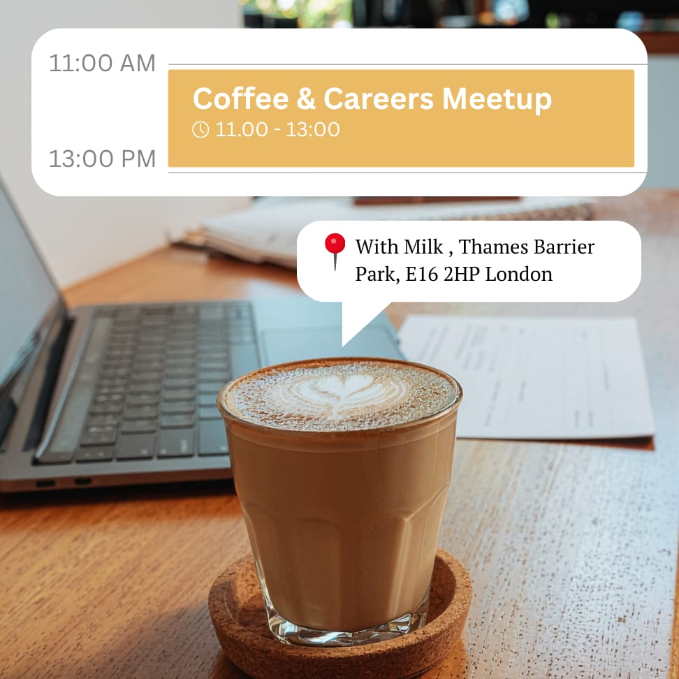 IPL Royal Wharf Coffee and Careers Meet event image