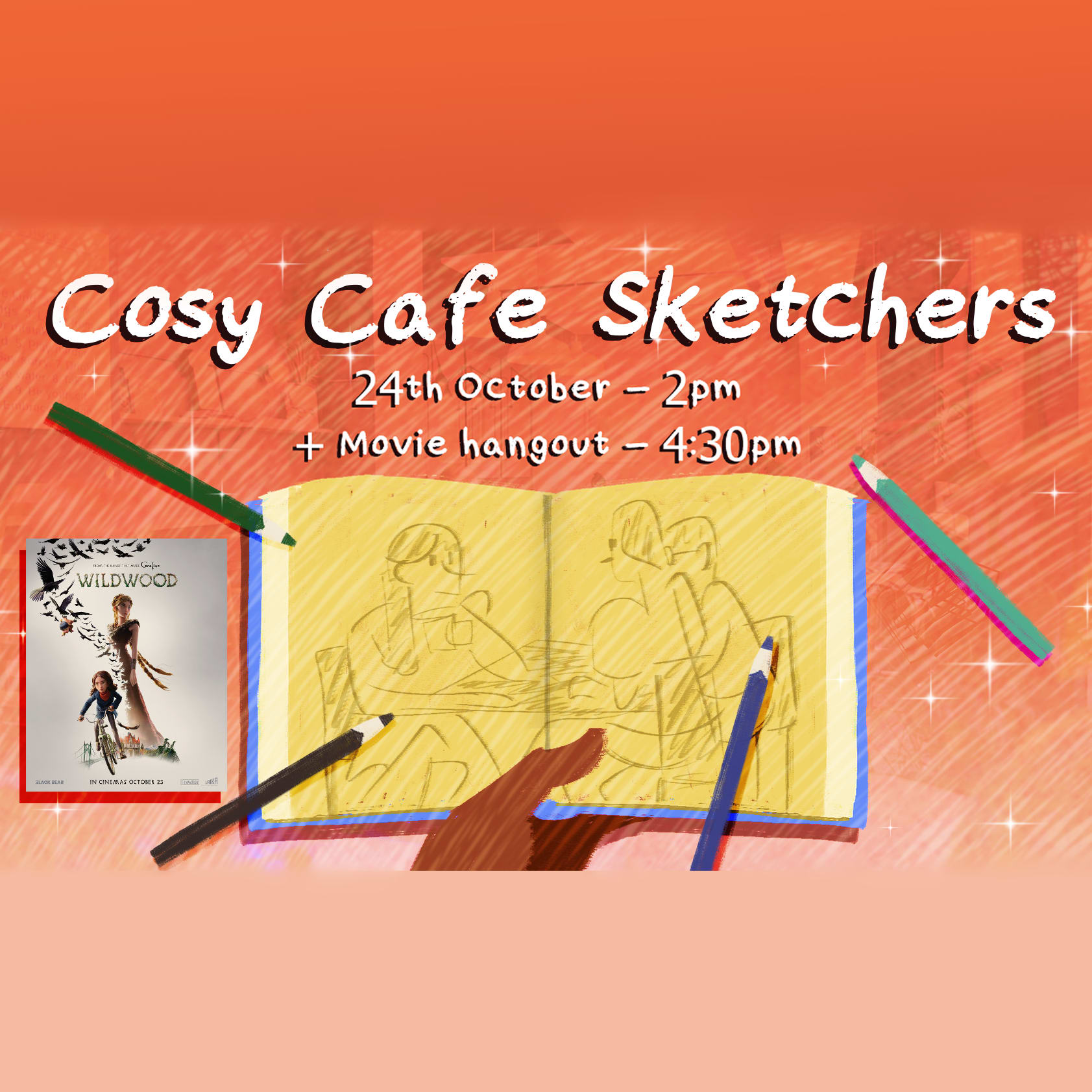 Café sketching session (+ Movie hangout) ☕✏️🎬