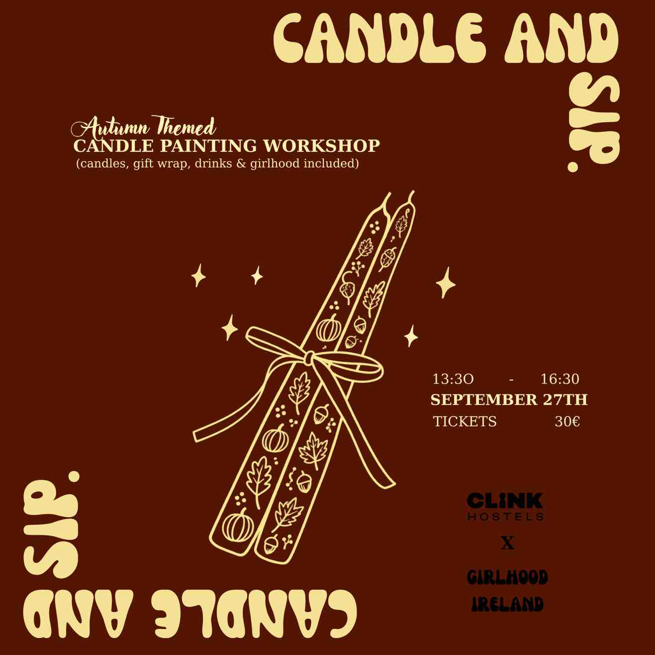 Girlhood Candle Painting & Sip