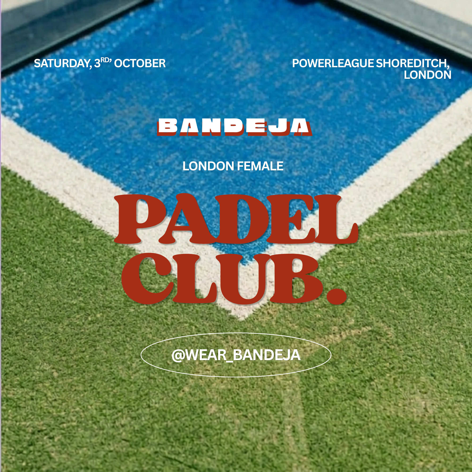 Saturday Female Padel Game · BANDEJA