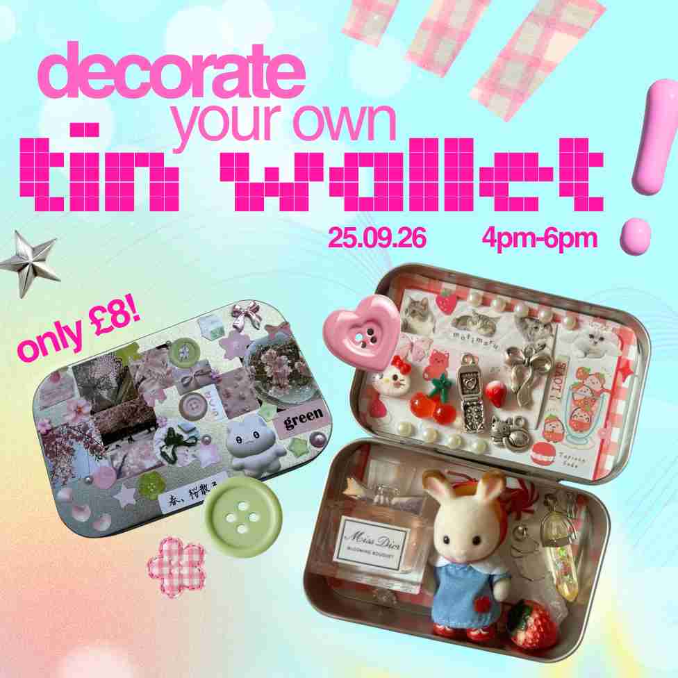 Decorate a tin wallet!
