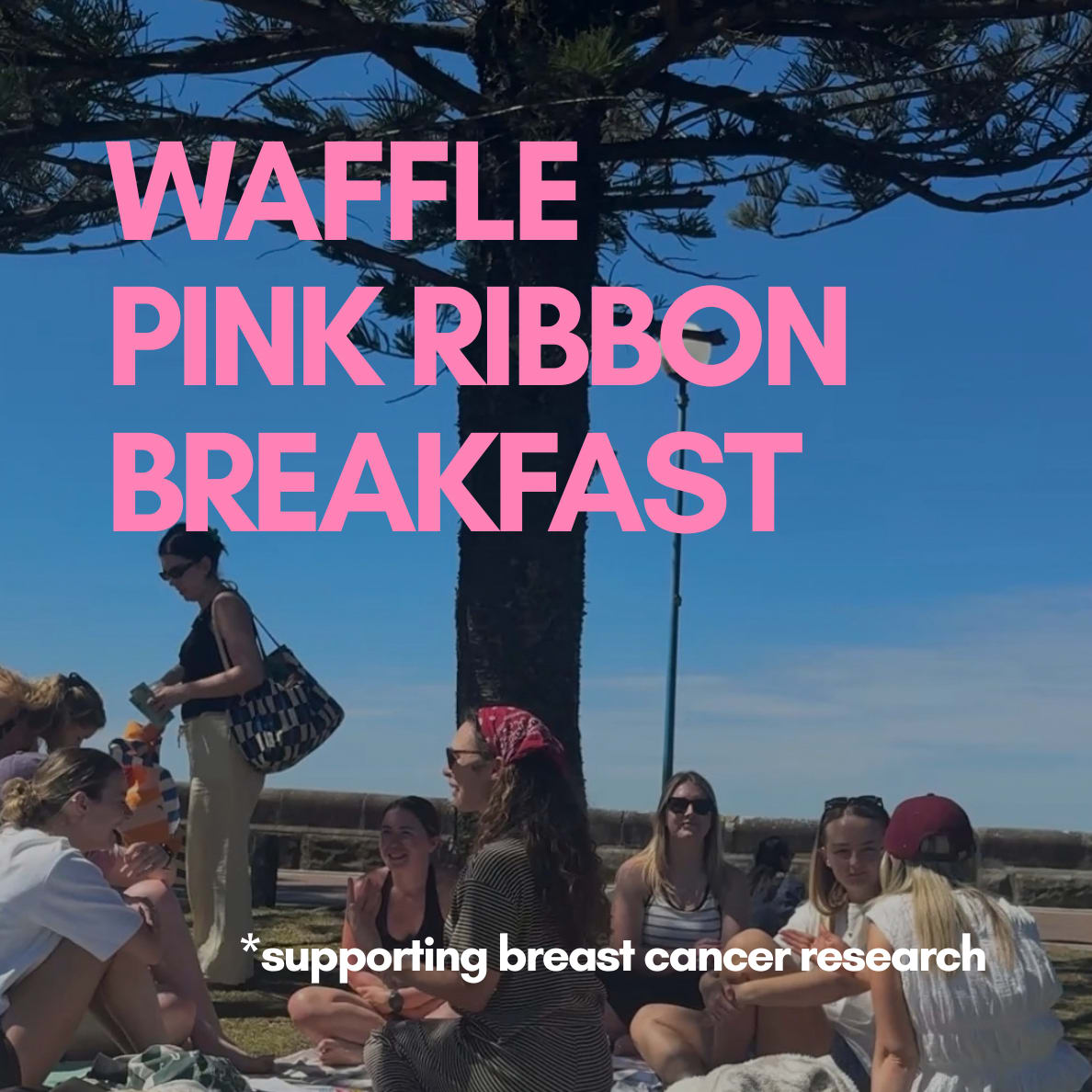 Waffle Pink Ribbon Breakfast (+ FREE PASTRY!)