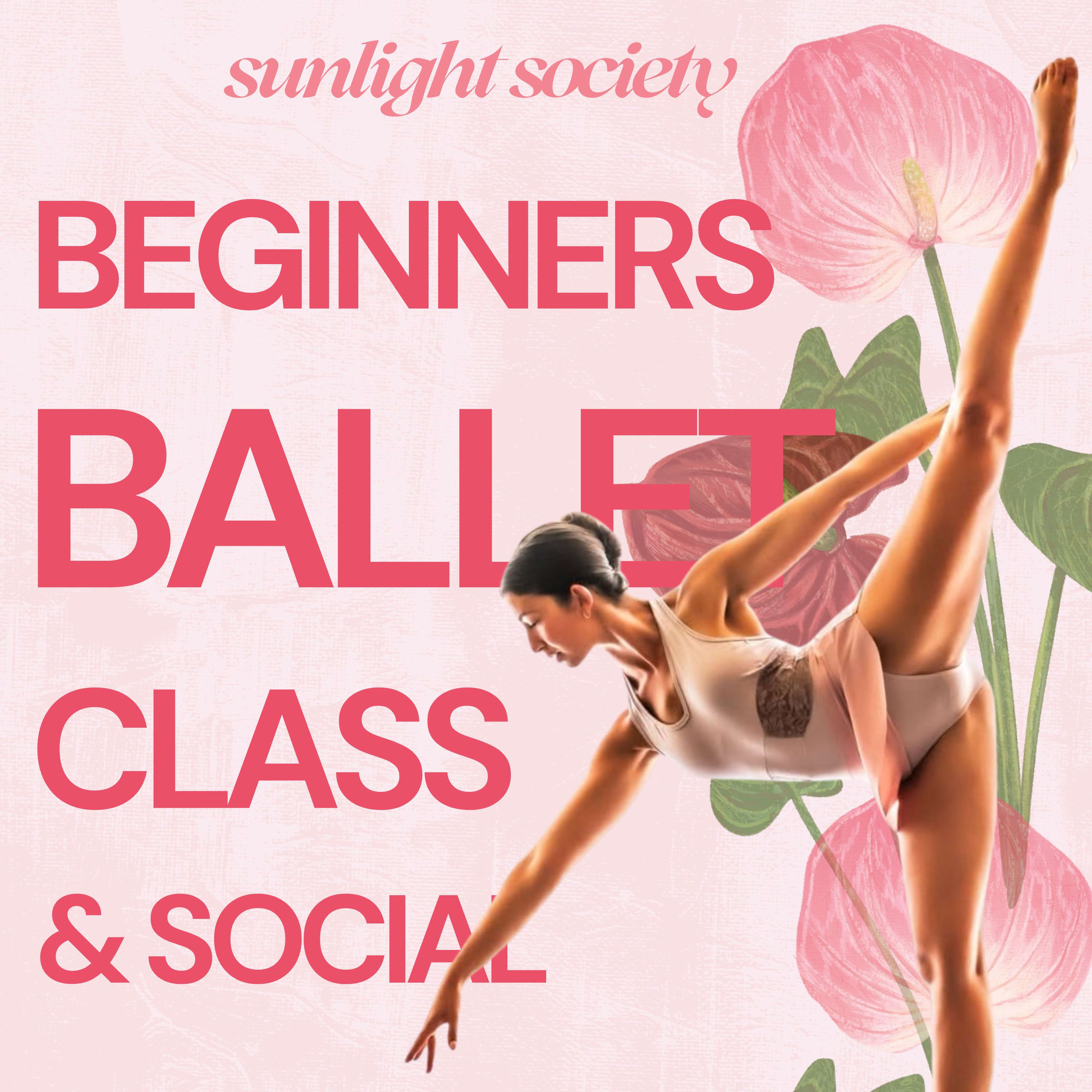 beginner ballet class & social 🩰✨