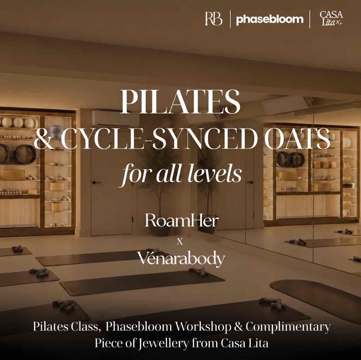 Pilates, Cycle-Synced Oats, Jewellery & Social 💕