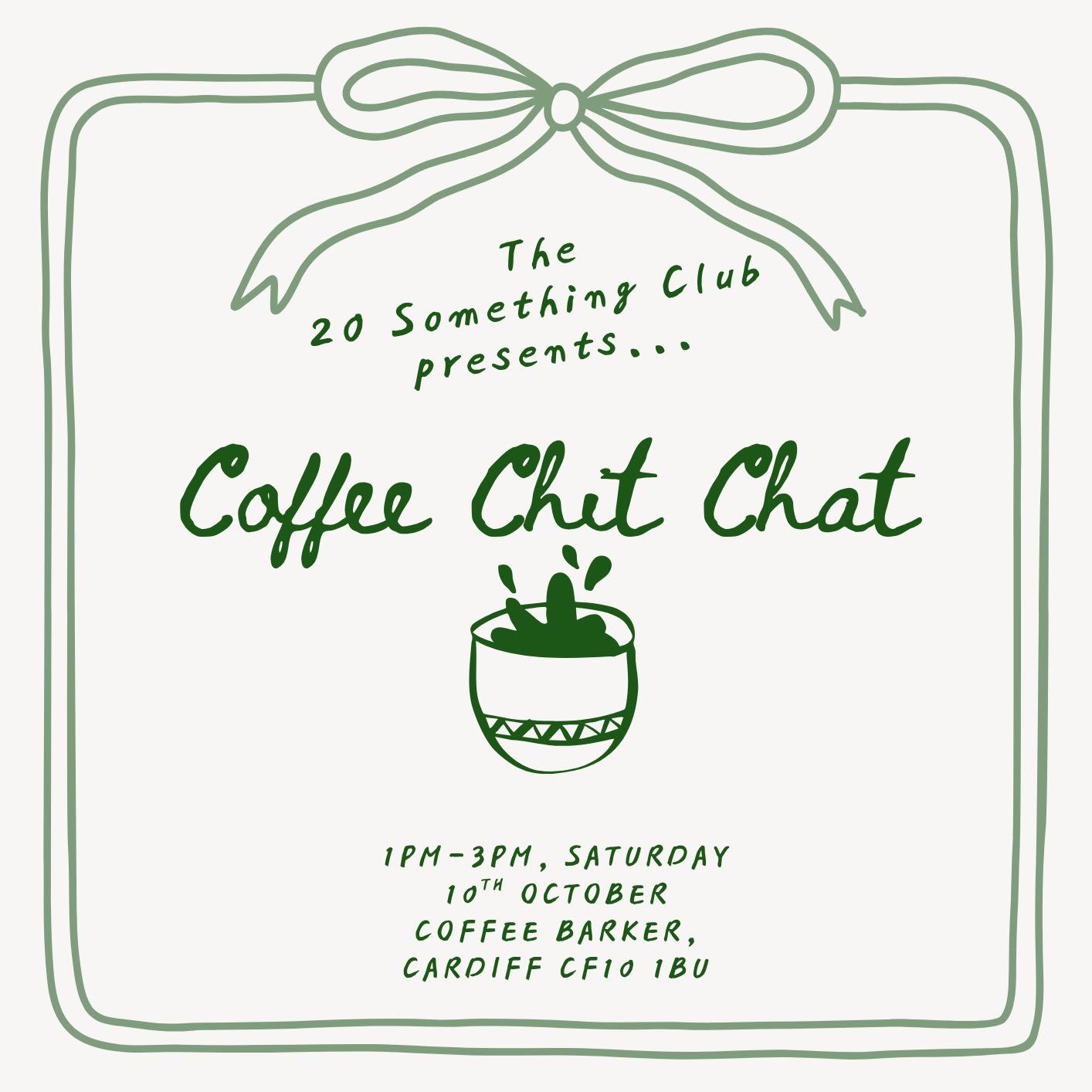 Coffee Chit Chat! (+bring a fav item)