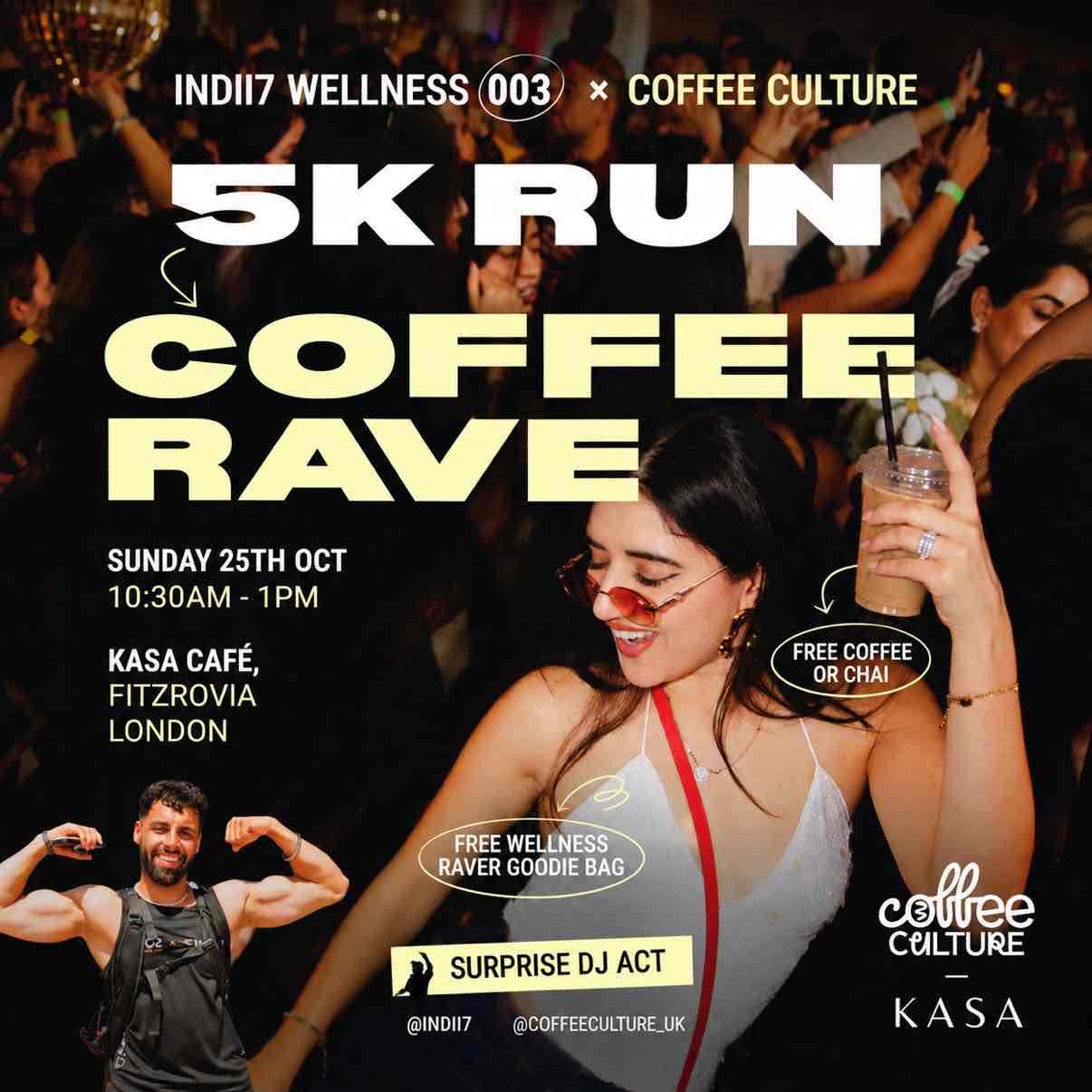 5K RUN TO COFFEE RAVE 🏃🏽🪩🕺