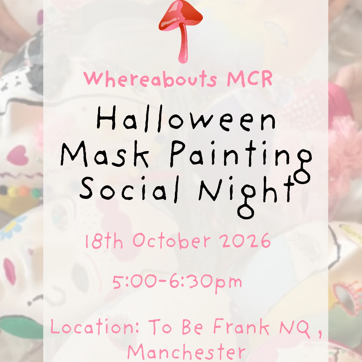 Halloween Mask Painting- Manchester City Center