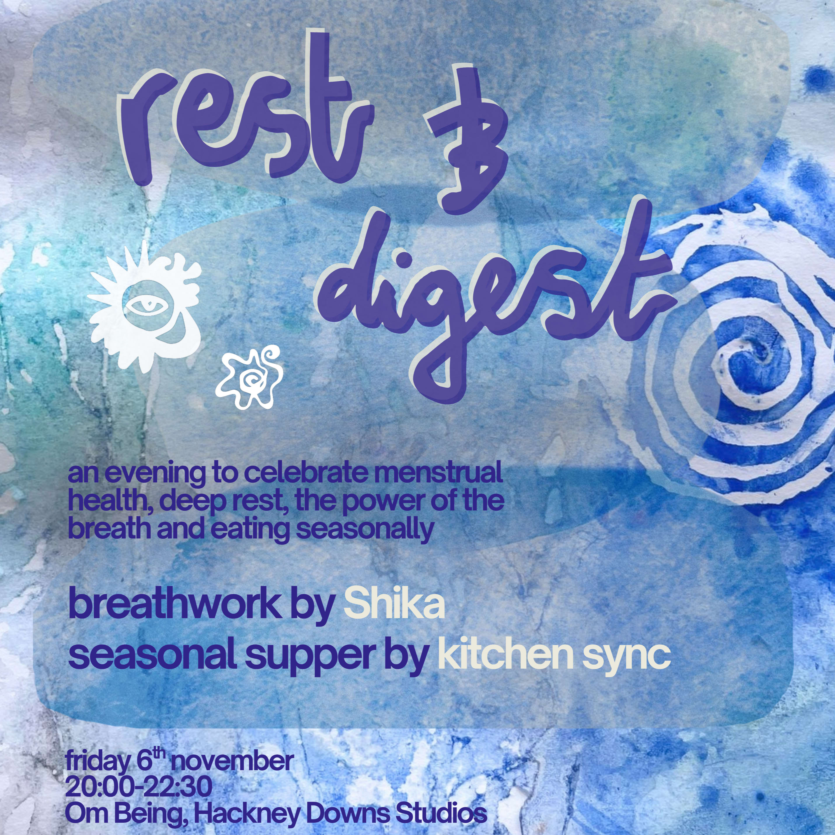 rest and digest: breathwork and supper club