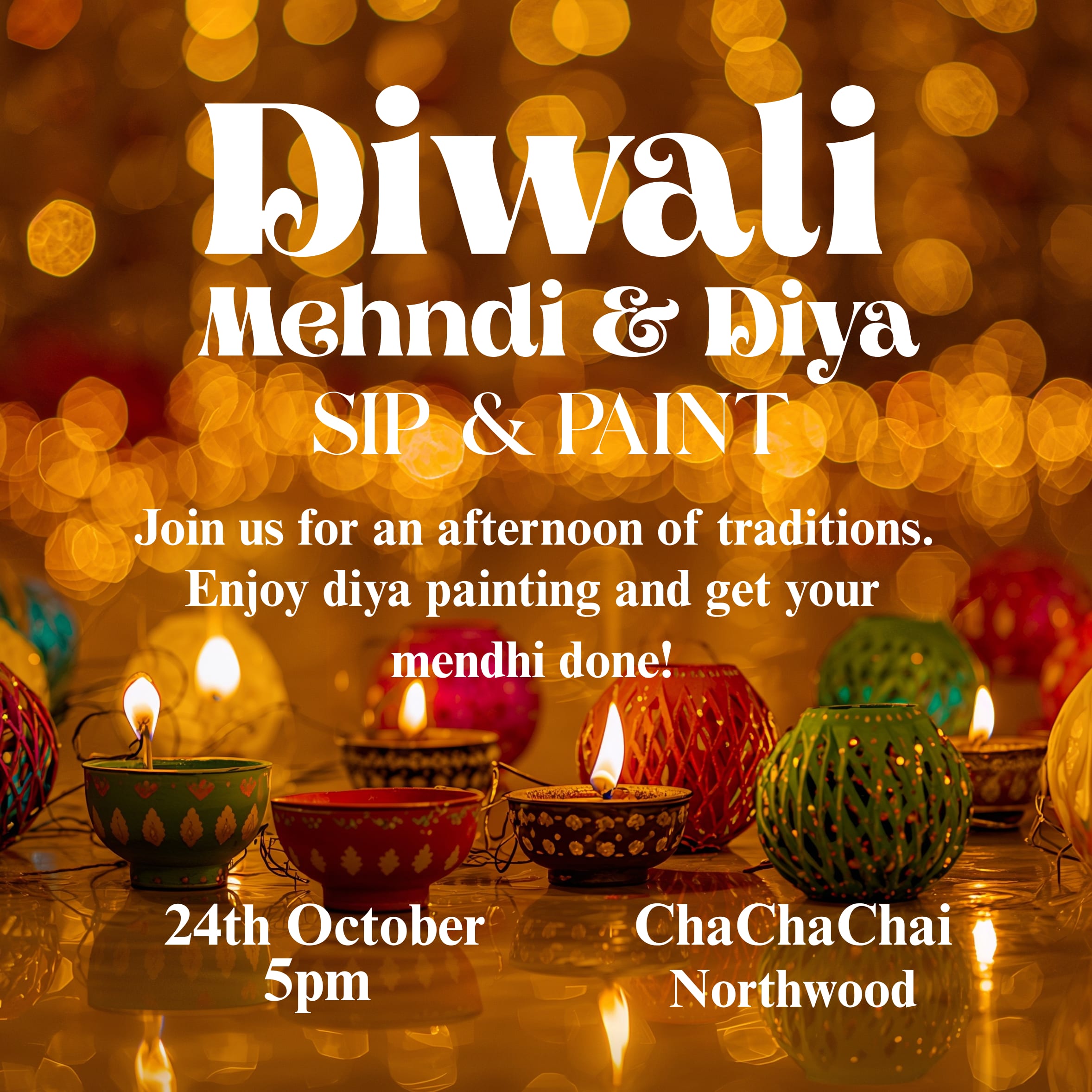 Diwali Sip & Paint Mehndi Edition